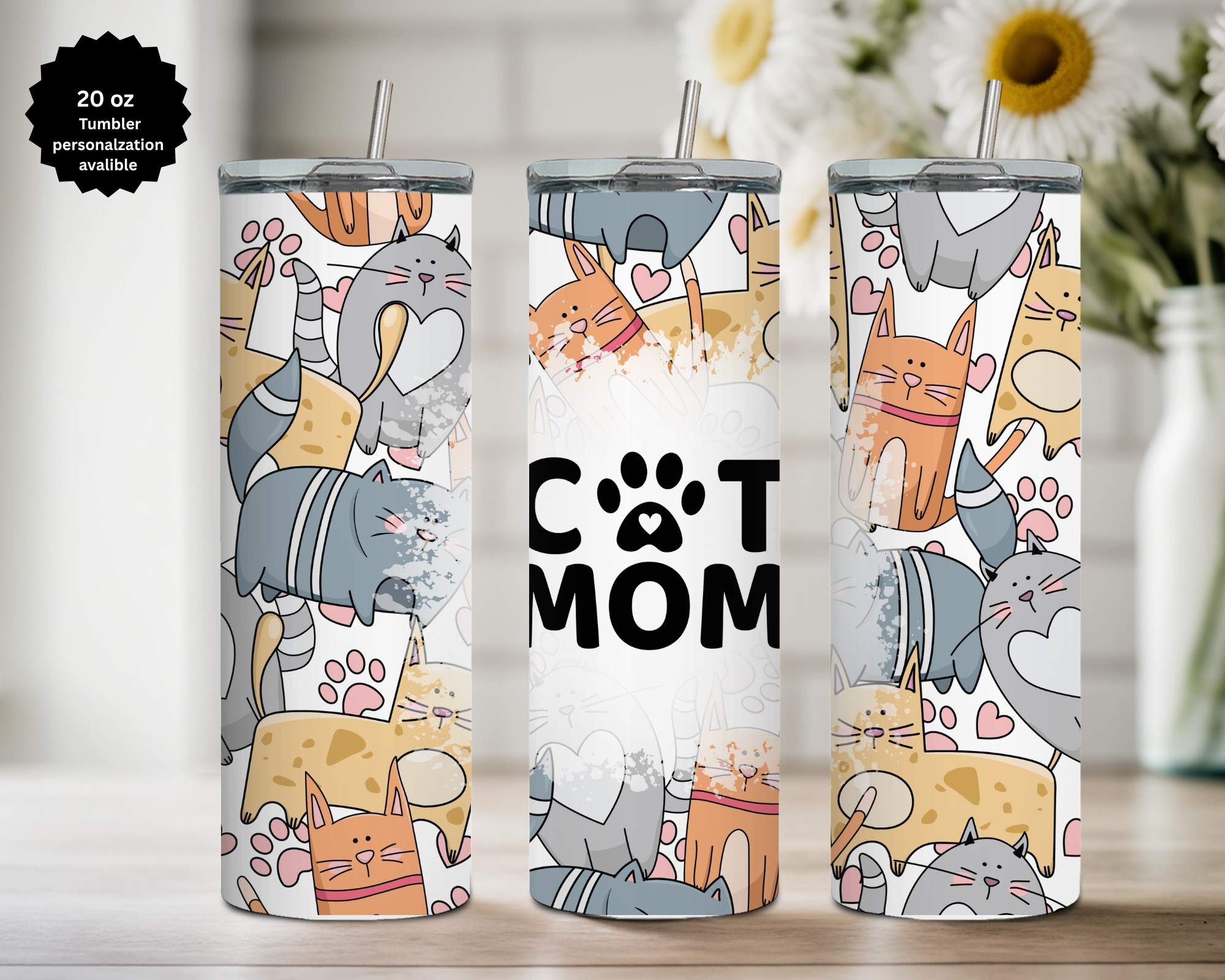 All Mother's 20 oz Stainless Steel Tumbler - Human, and Paws