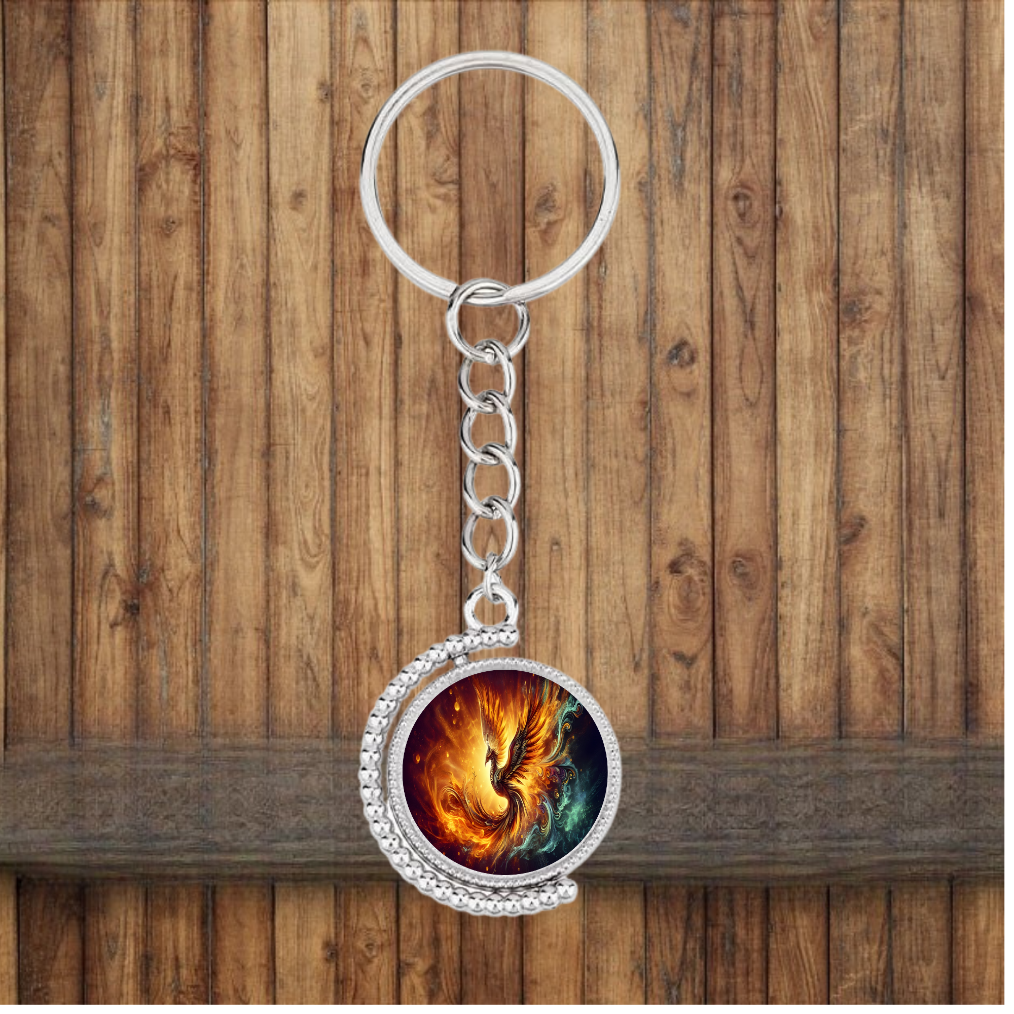 Phoenix Bezel Keychain