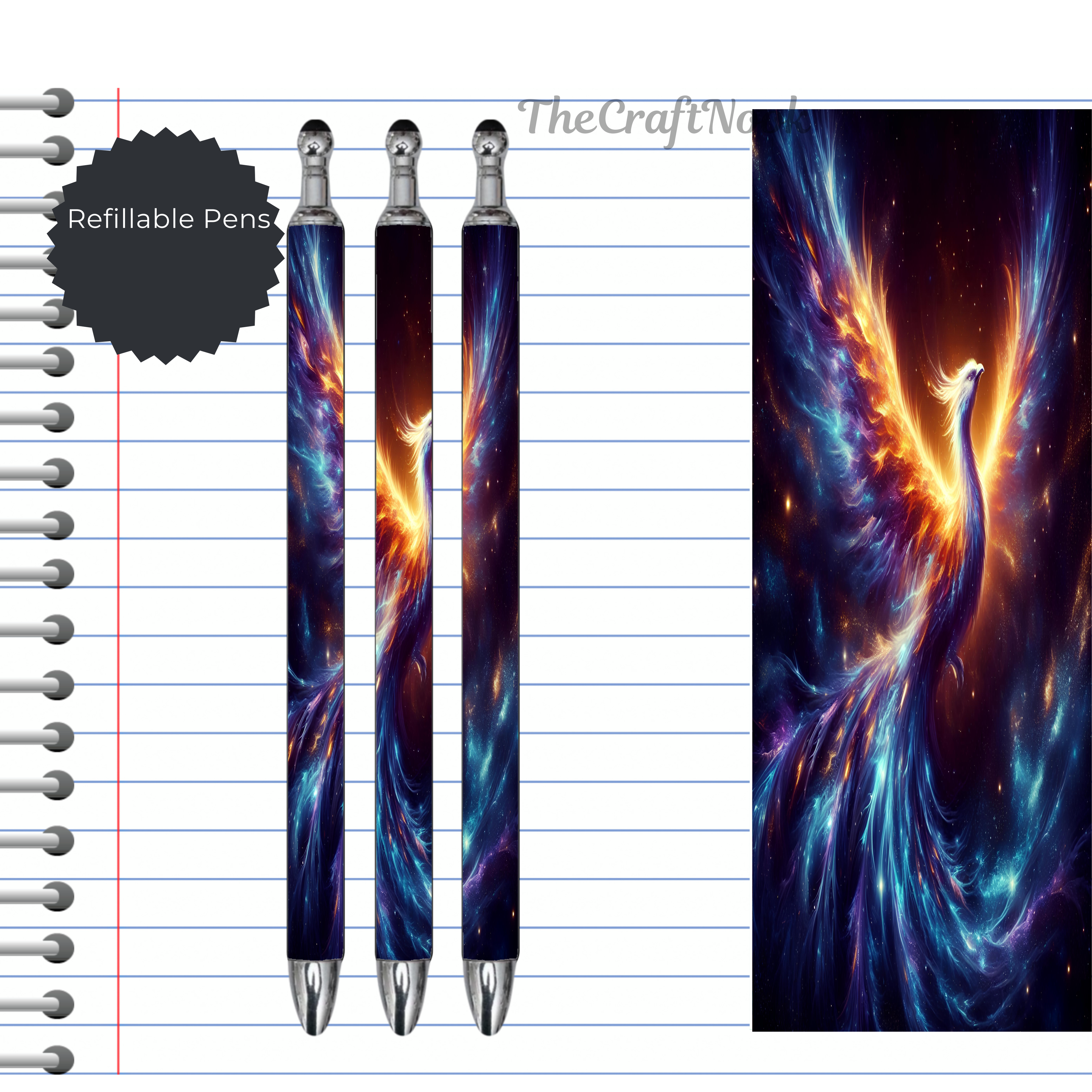Phoenix Refillable Pens, multiple options and Images available.