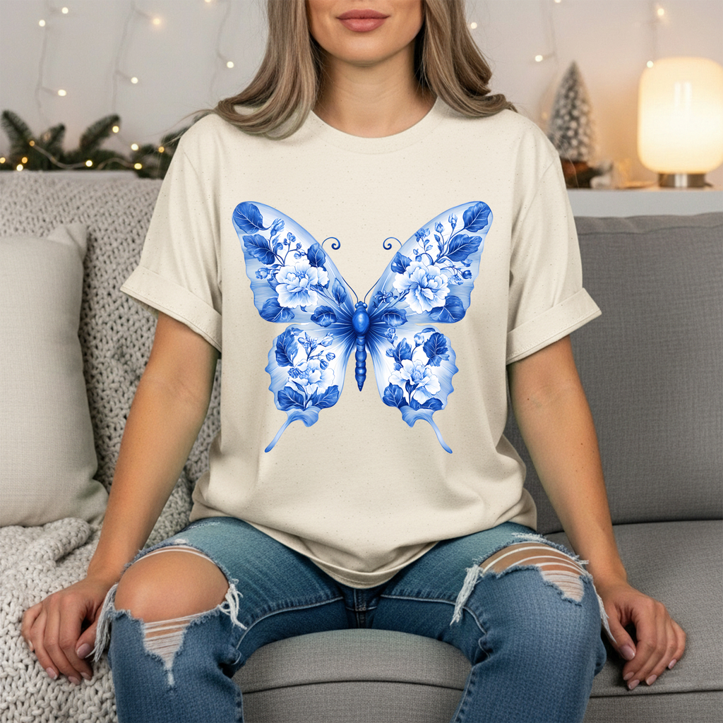 Vintage Teacup Butterfly Tee