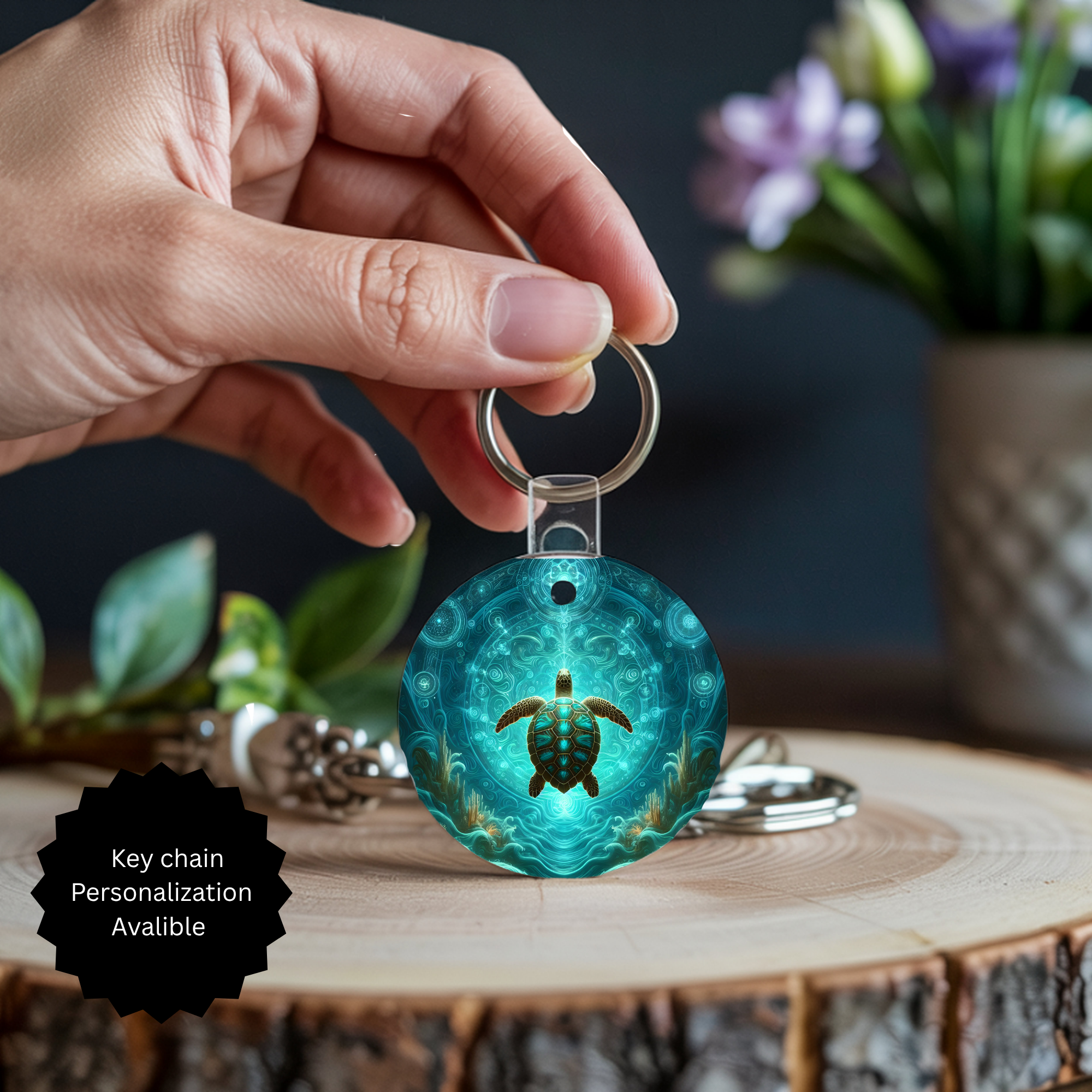 Sea Turtle Keychain