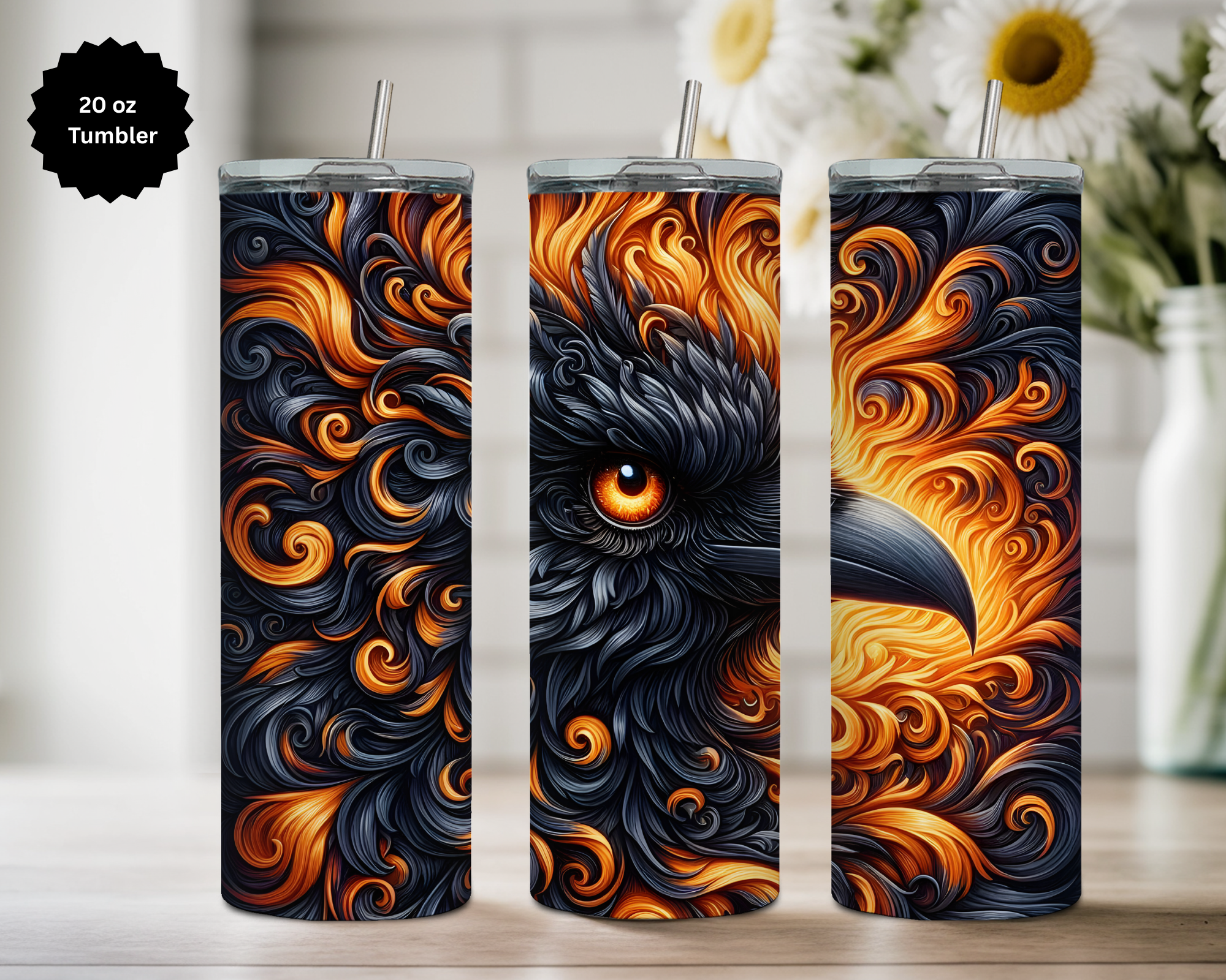 Phoenix 20 oz Stainless Steel Tumbler - Rise & Shine Collection