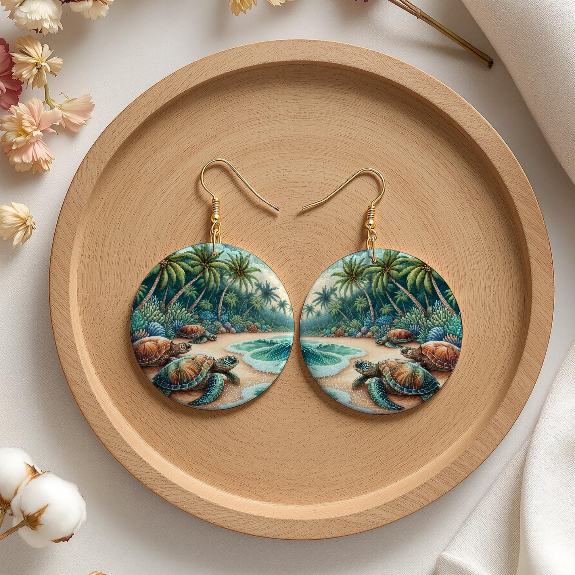 Sea Turtle Earrings — Choose Your Design