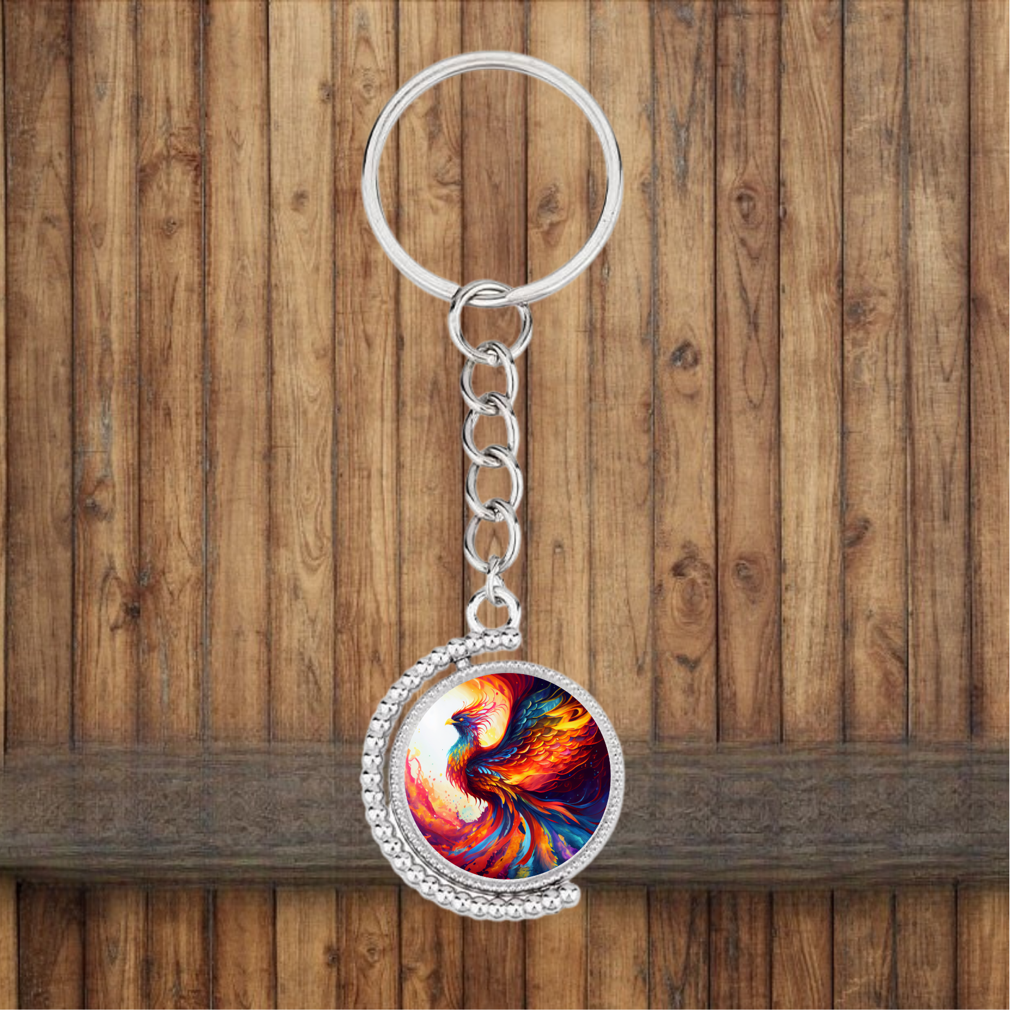 Phoenix Bezel Keychain