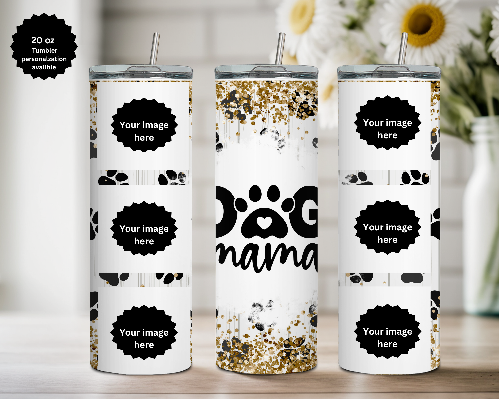 All Mother's 20 oz Stainless Steel Tumbler - Human, and Paws