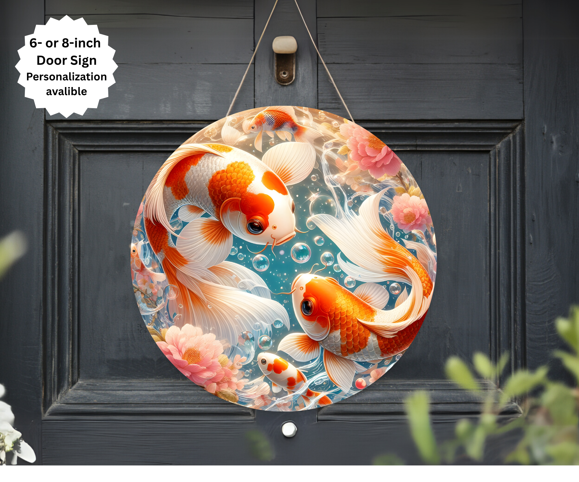 Koi Fish Door Signs