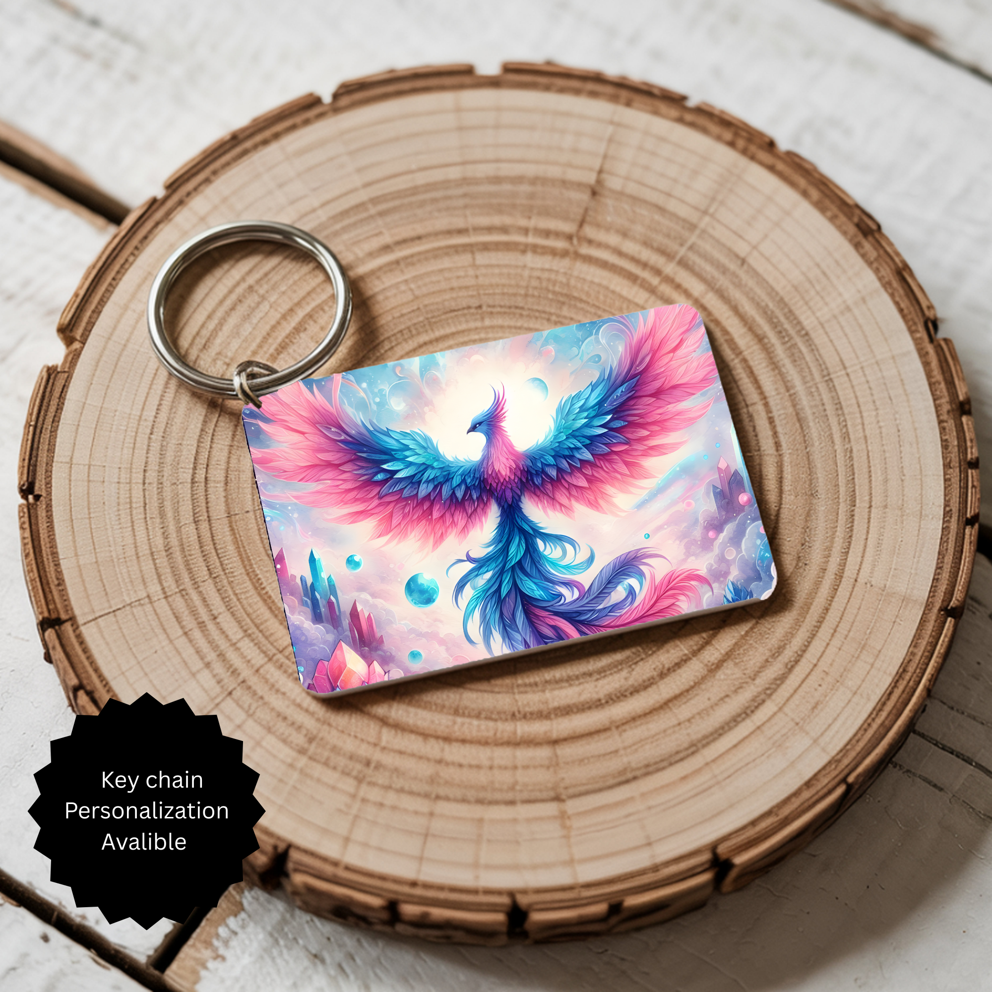 Phoenix Keychain - Mythical Fire Bird Accessory