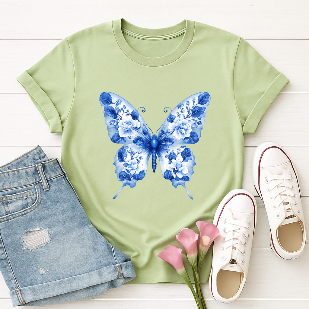 Vintage Teacup Butterfly Tee