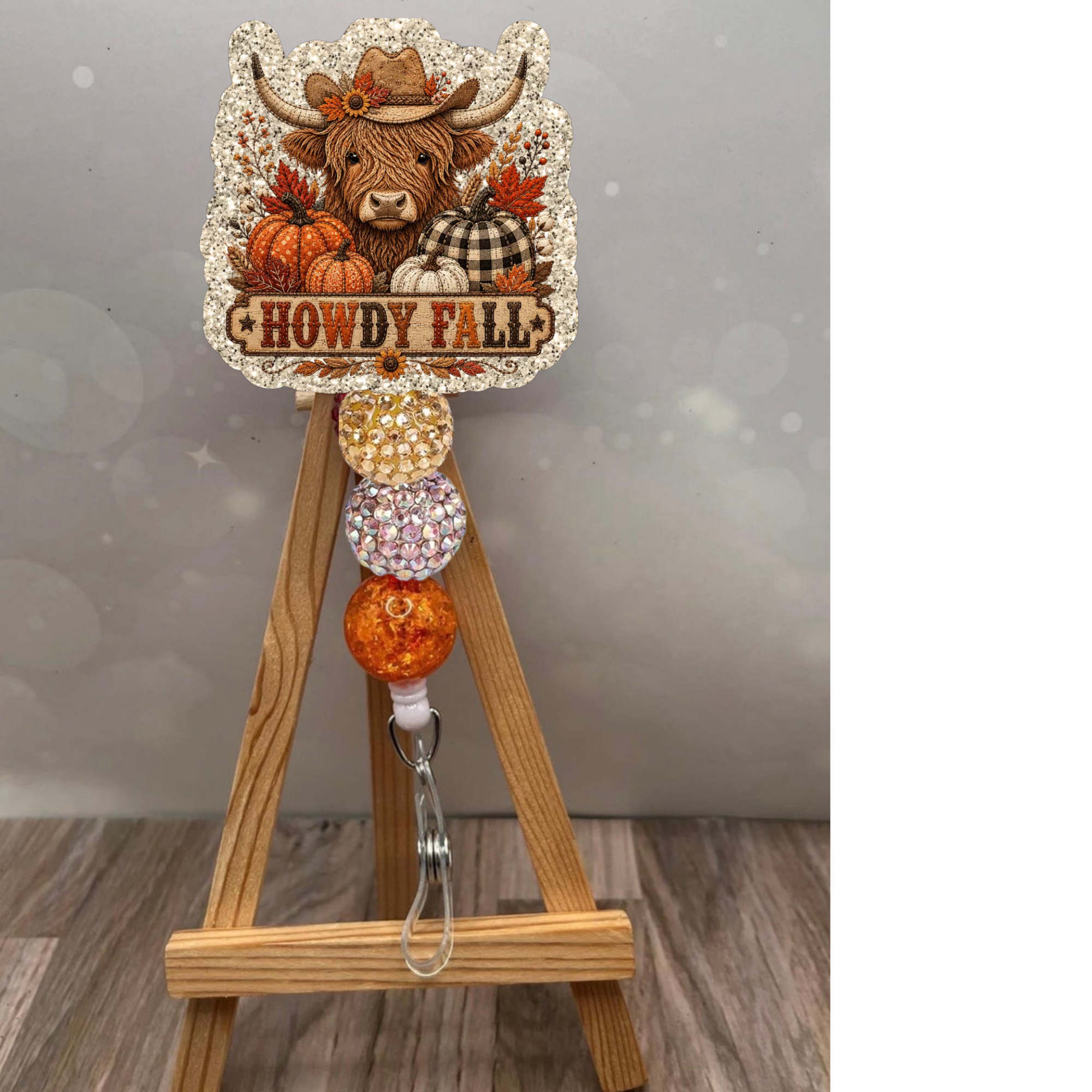 Howdy Fall Patchwork Badge Pull