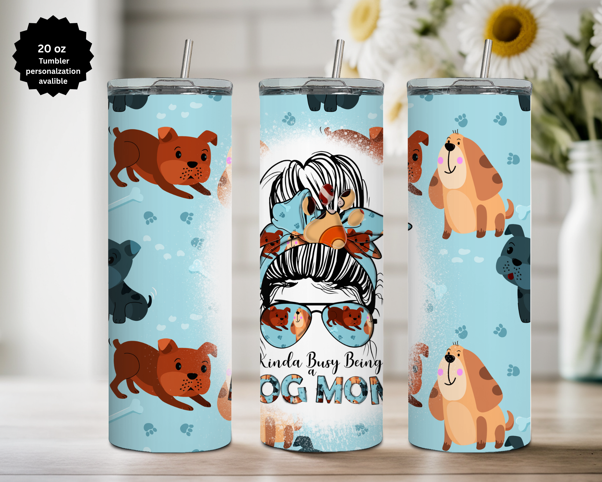 All Mother's 20 oz Stainless Steel Tumbler - Human, and Paws