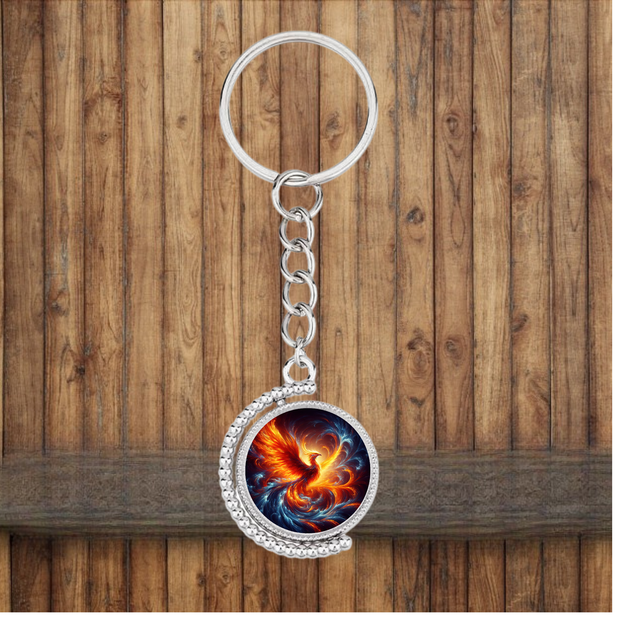 Phoenix Bezel Keychain