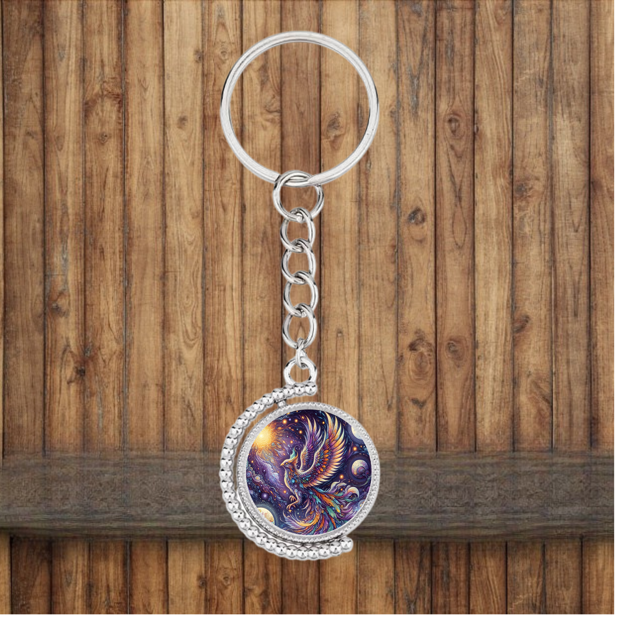 Phoenix Bezel Keychain