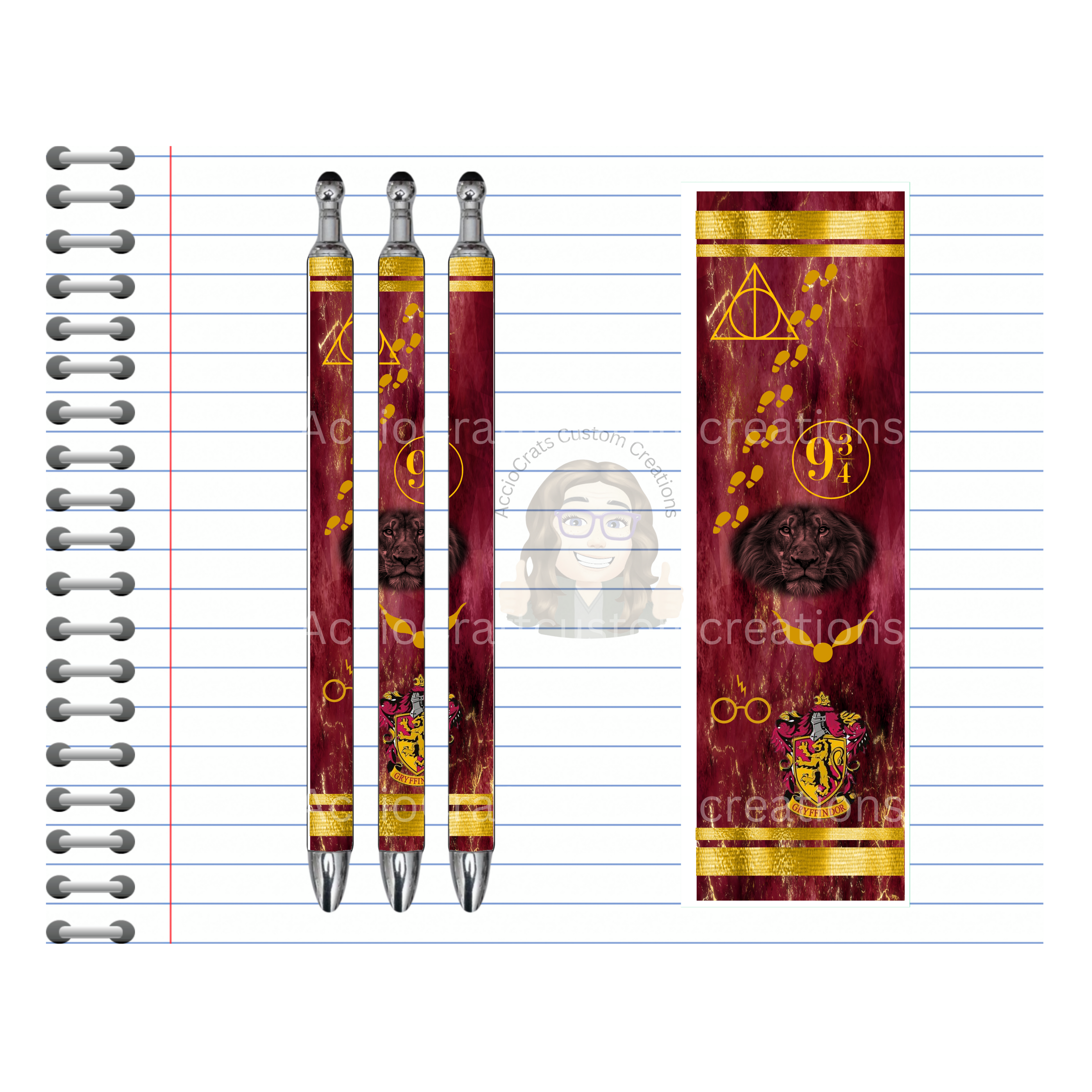 Refillable Pens, Wizard Images. Write with a little magic! ✨🪄Multiple options and Images available.