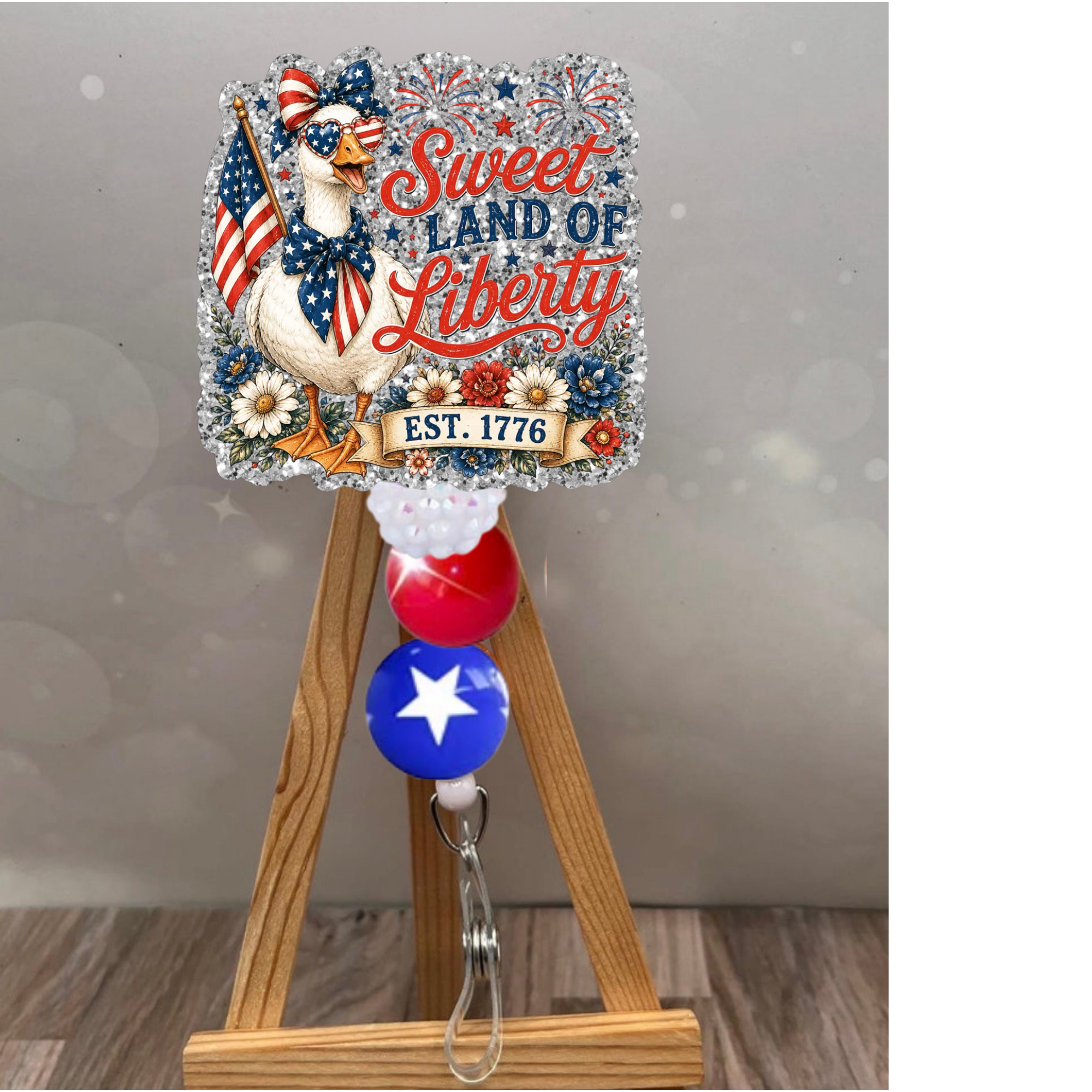 Sweet Land Of Liberty Badge Pull