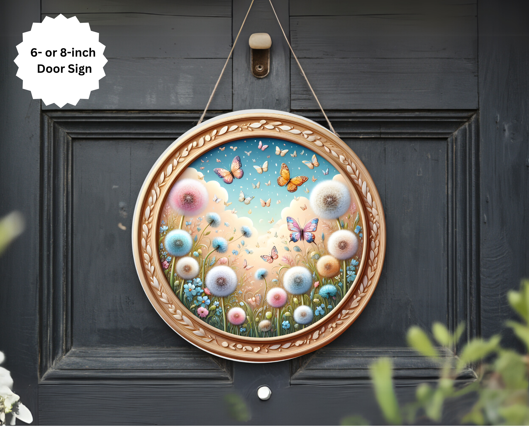 Butterfly Door Signs, Multiple images options.