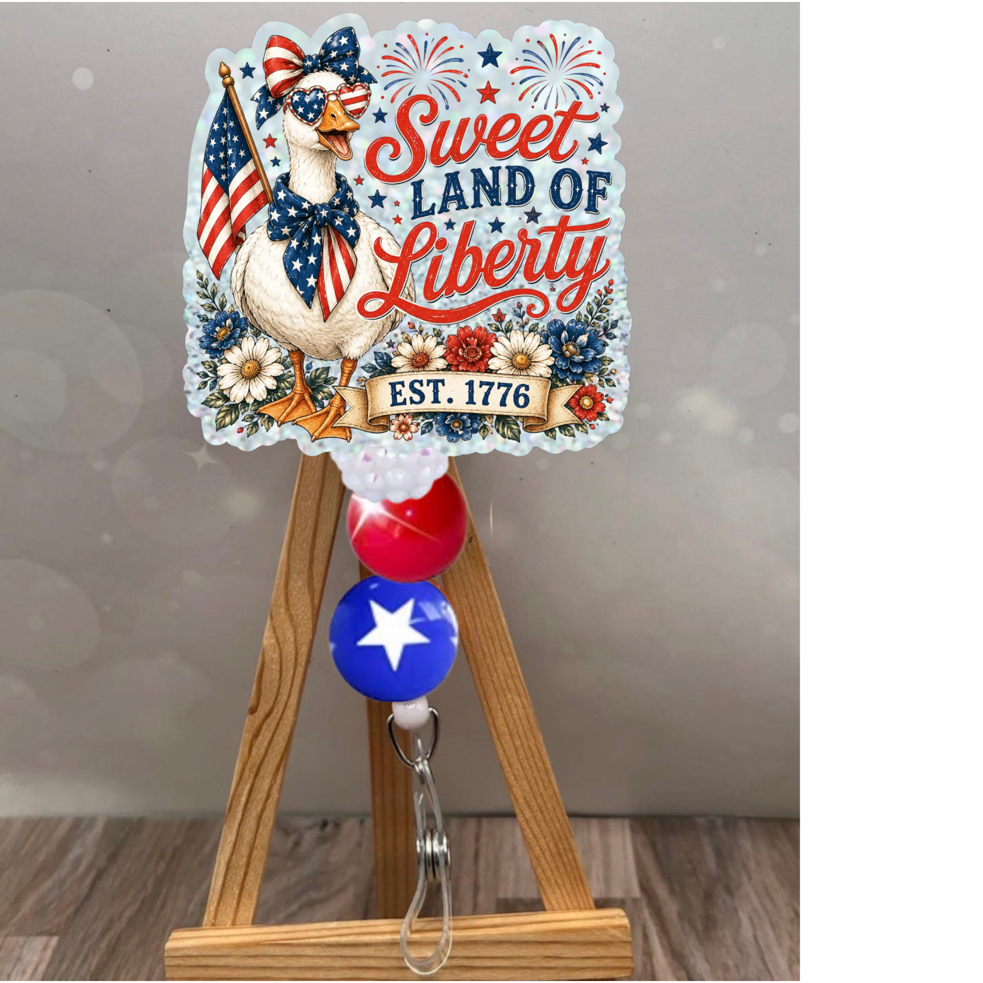Sweet Land Of Liberty Badge Pull