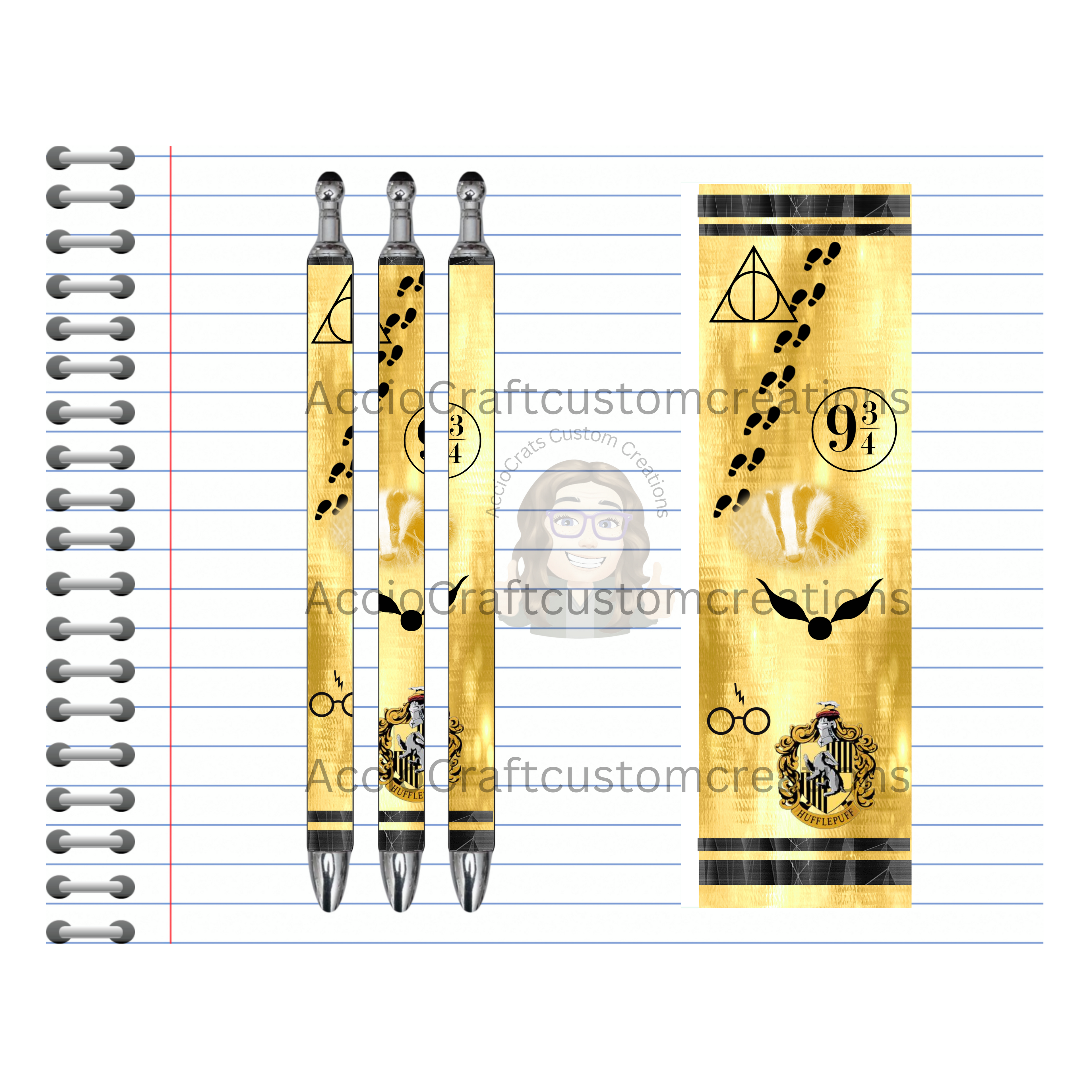 Refillable Pens, Wizard Images. Write with a little magic! ✨🪄Multiple options and Images available.