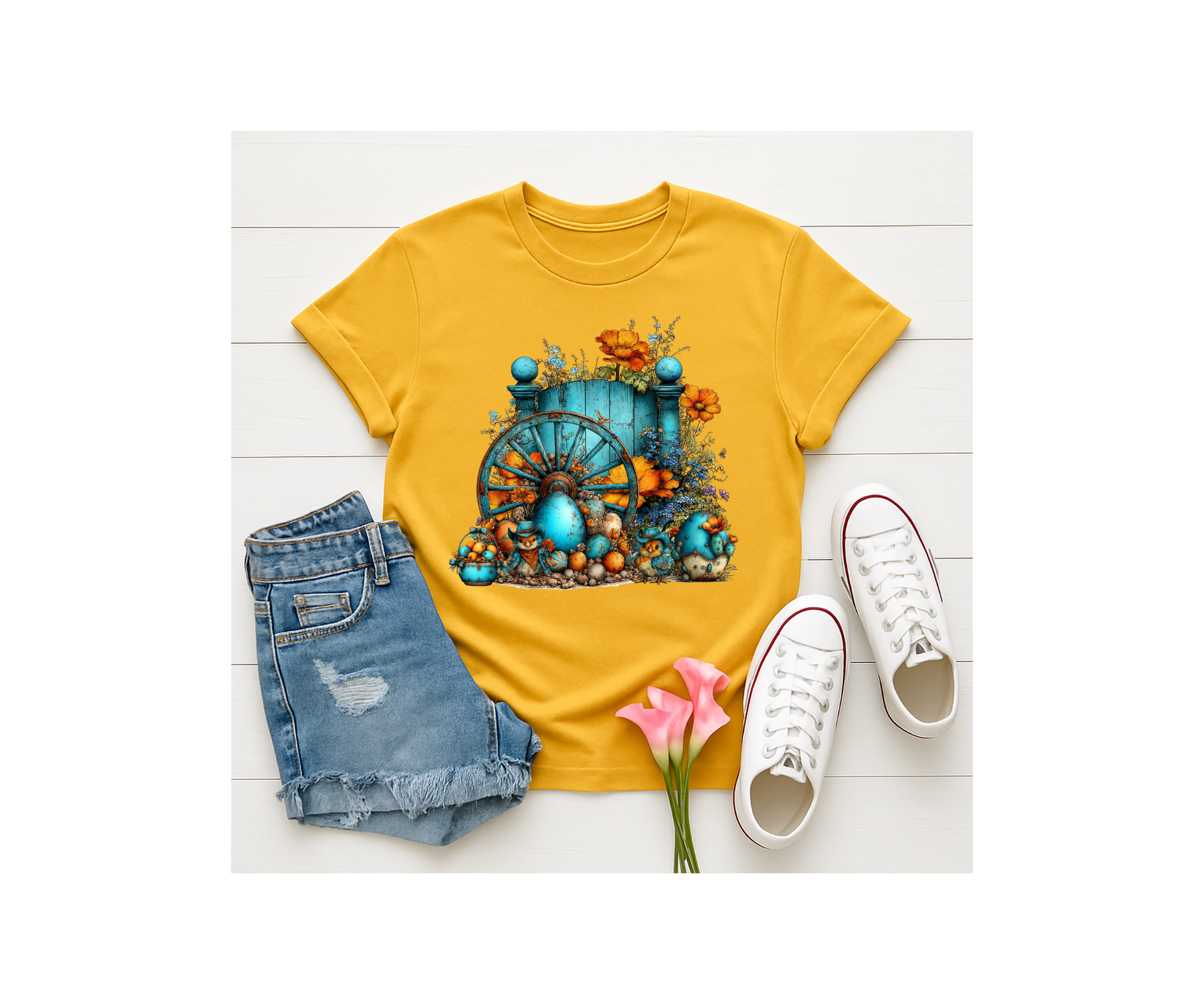 Western Easter Wagon Wheel