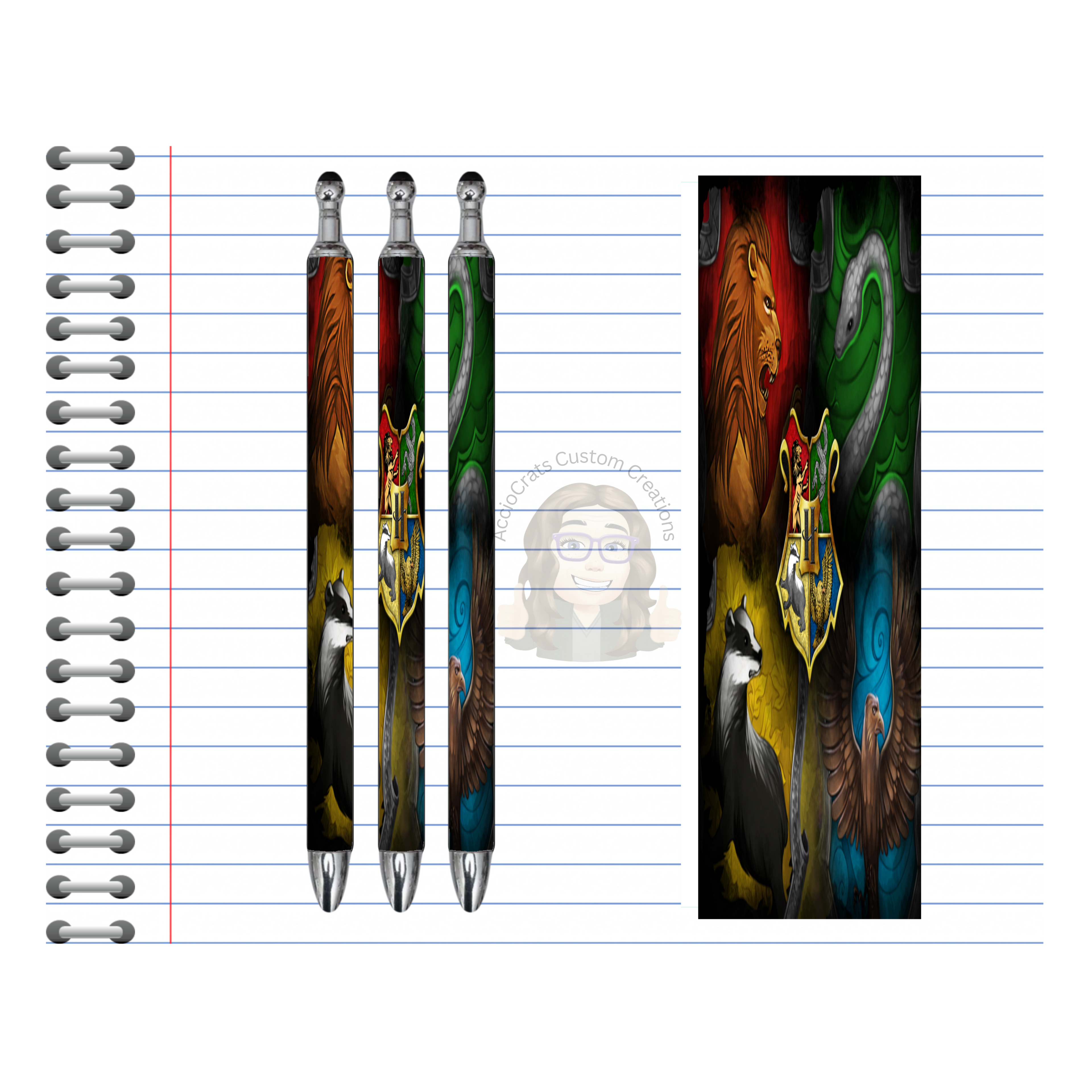 Refillable Pens, Wizard Images. Write with a little magic! ✨🪄Multiple options and Images available.