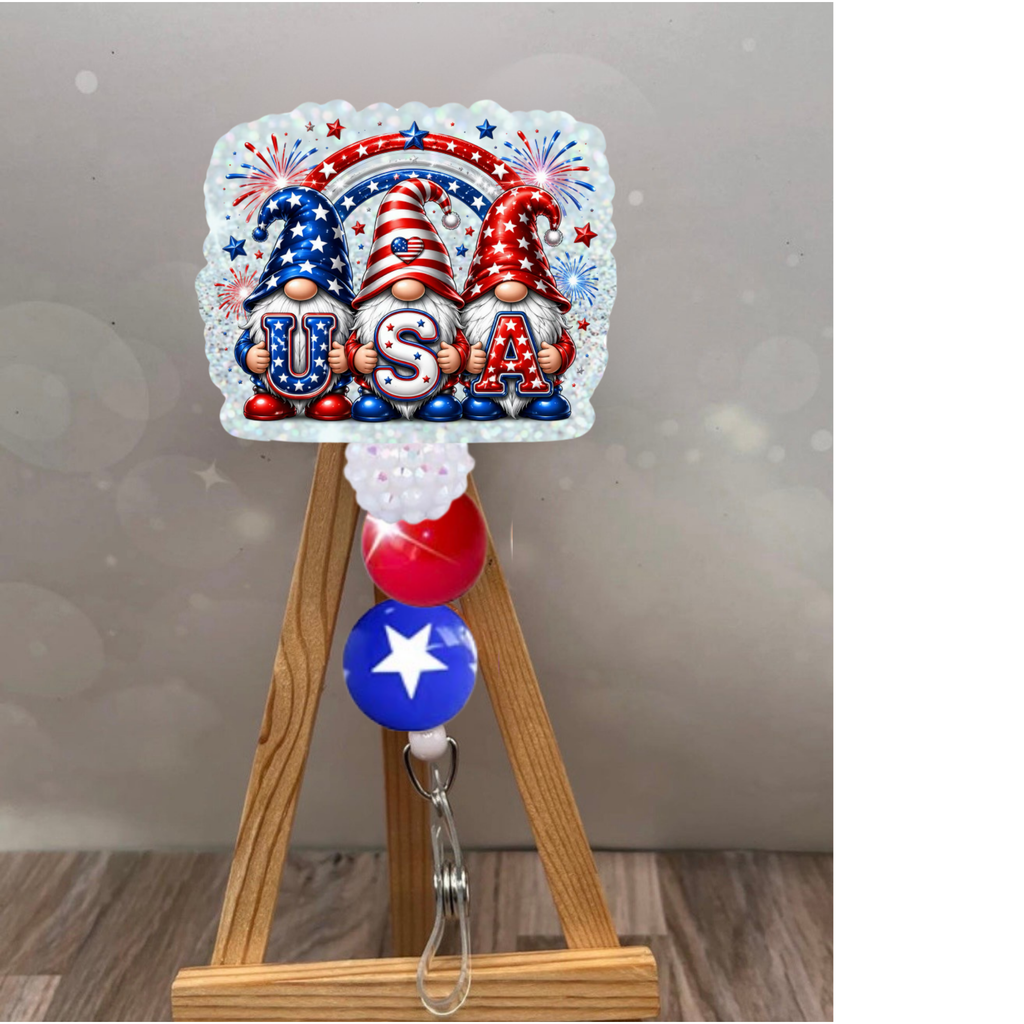 USA Gnome Badge Pull