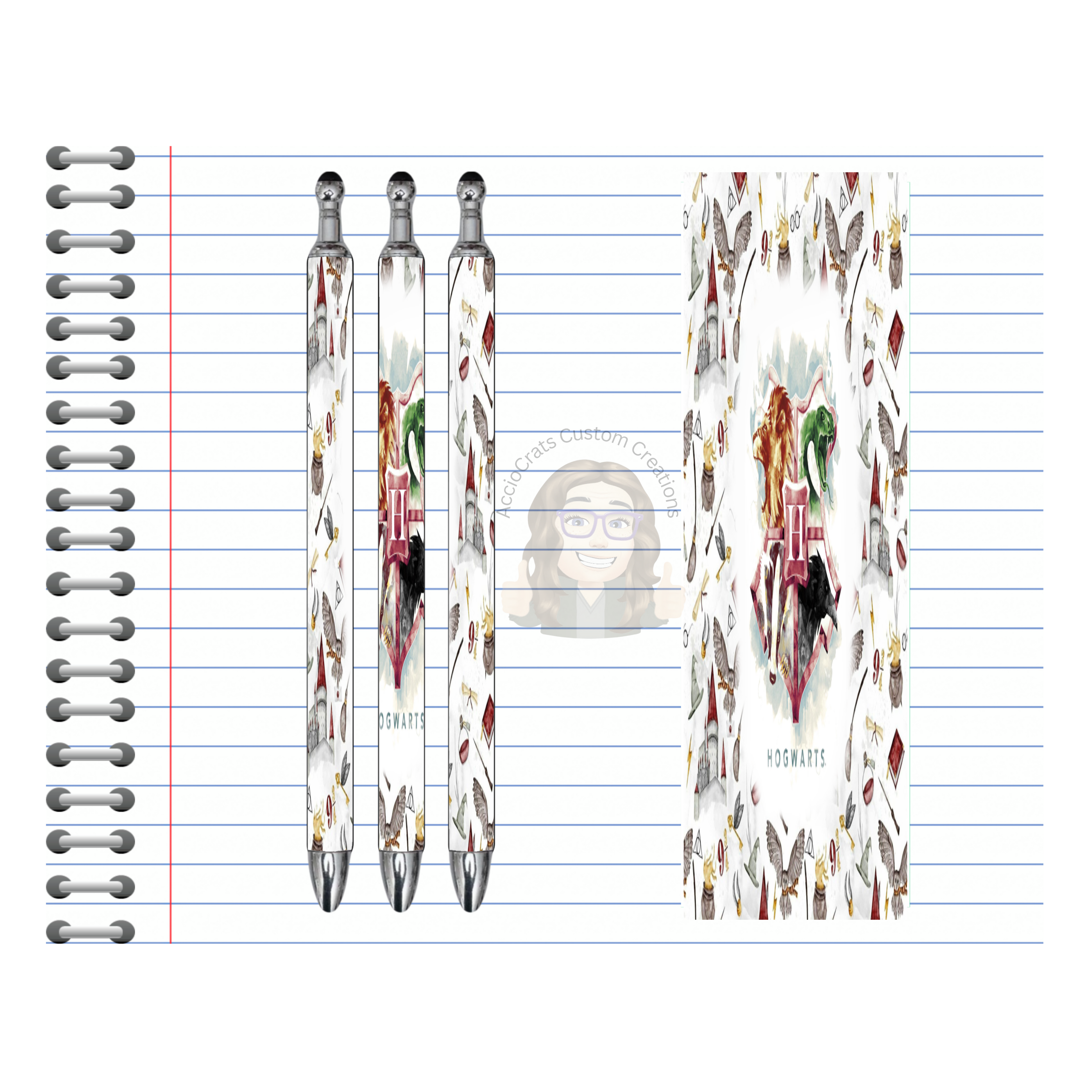 Refillable Pens, Wizard Images. Write with a little magic! ✨🪄Multiple options and Images available.