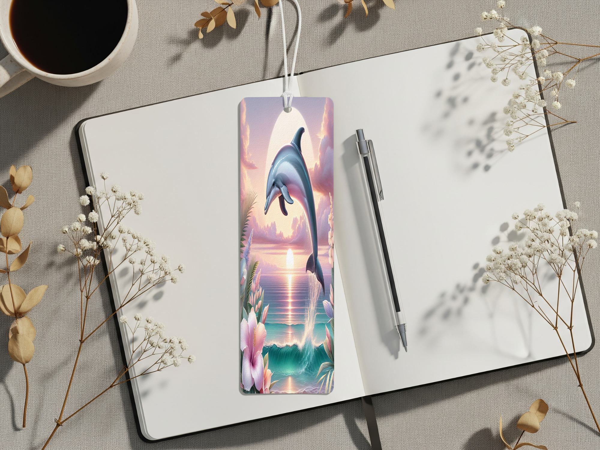 Aluminum Metal Bookmarks, Dolphin images. Make every chapter a splash!