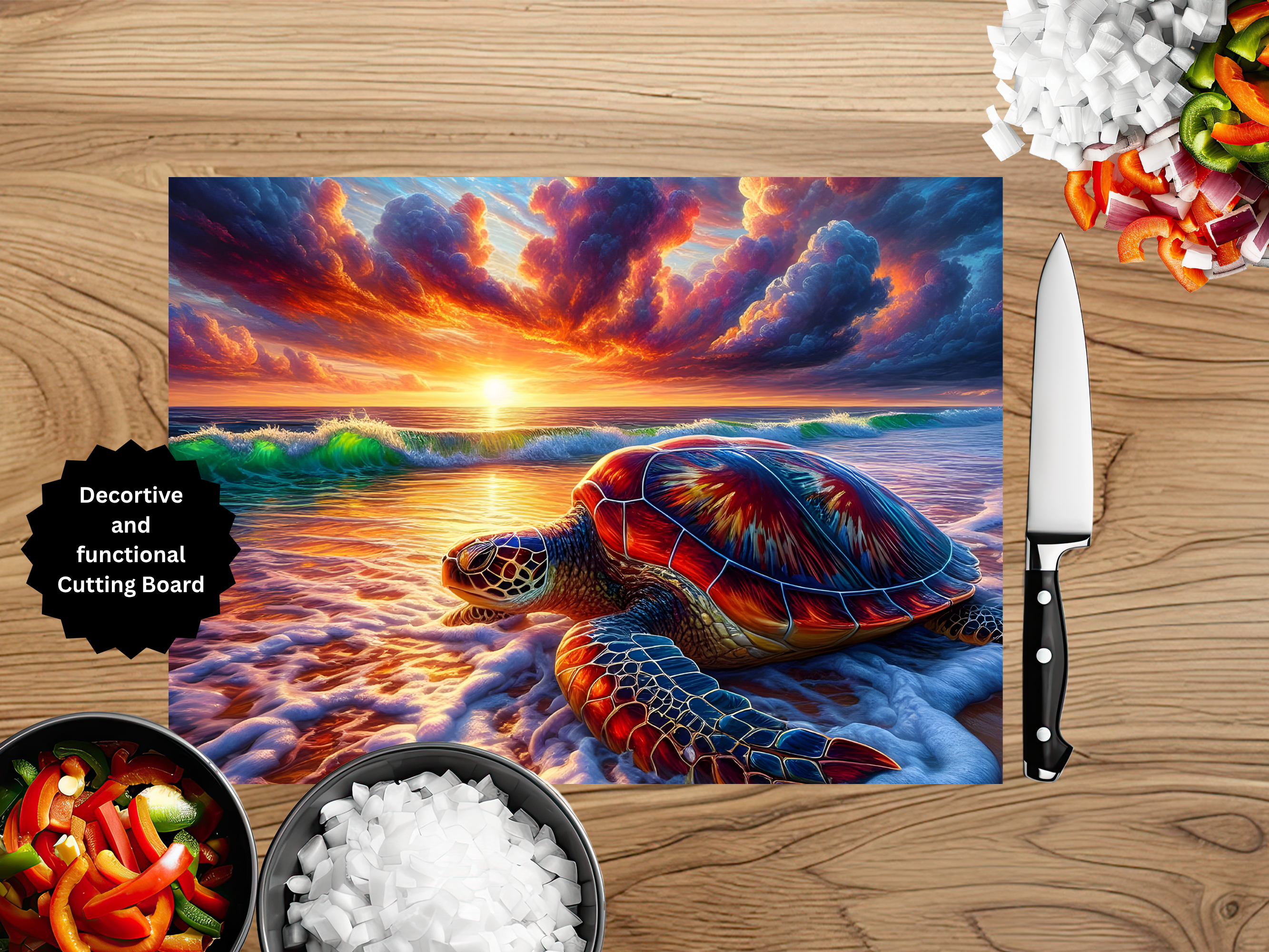 Sea Turtle Cutting Board