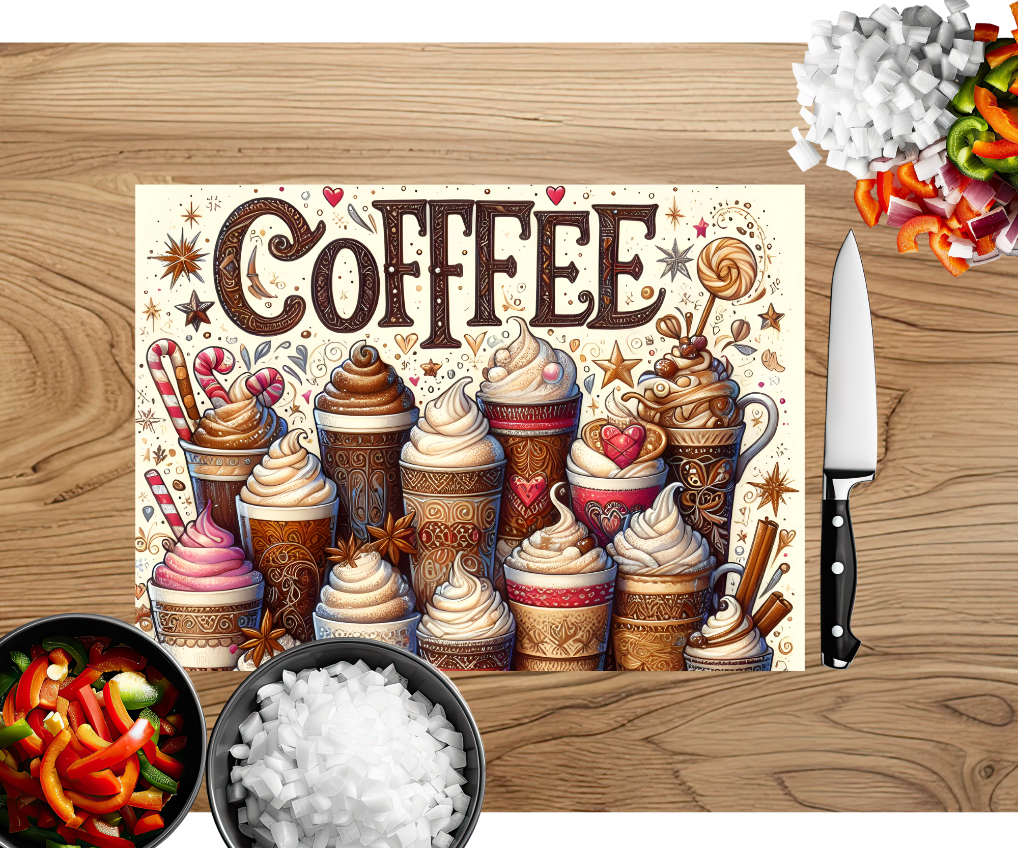 Brew‑tiful Morning Coffee Cutting Board