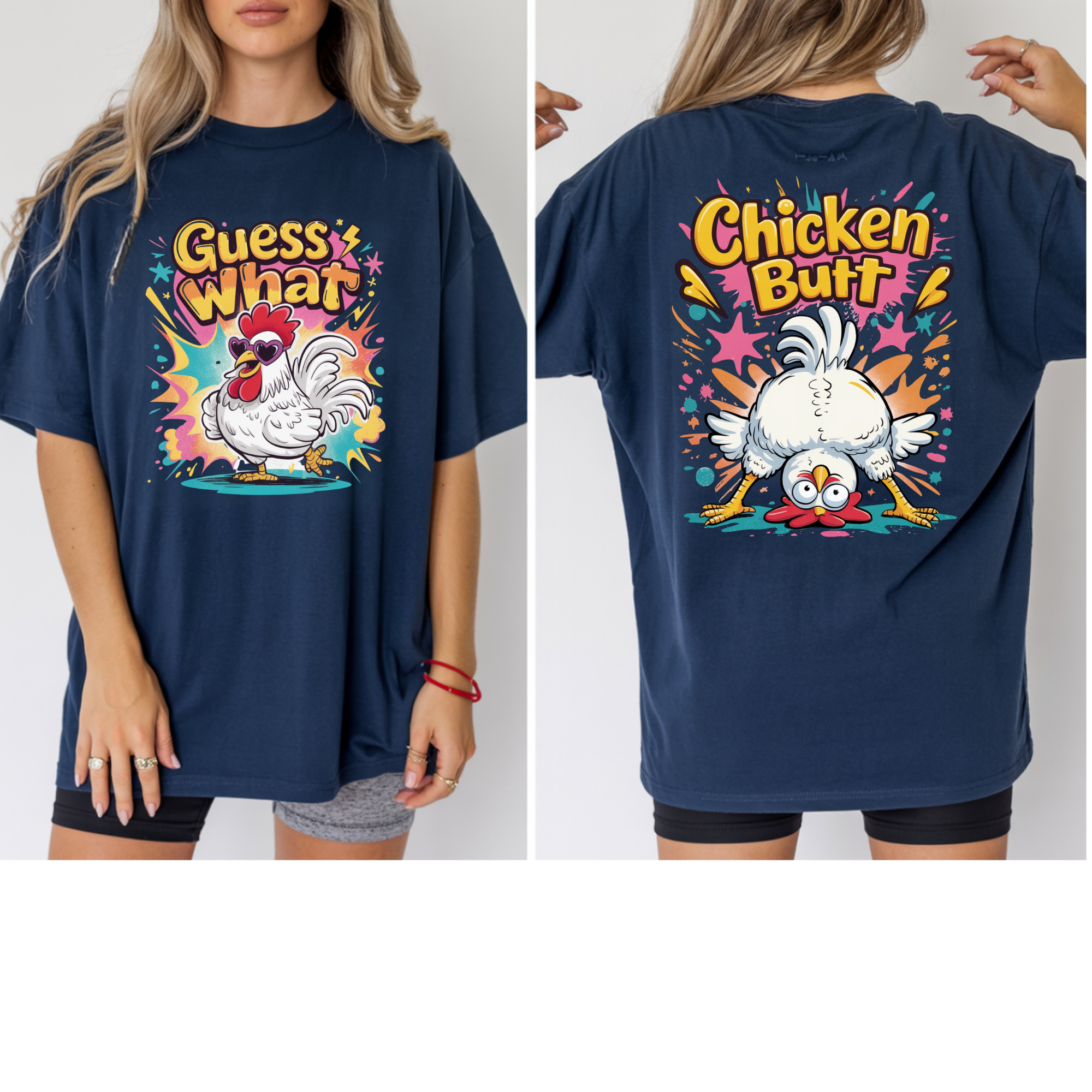 "Guess What? Chicken Butt!" Funny Graphic Tee