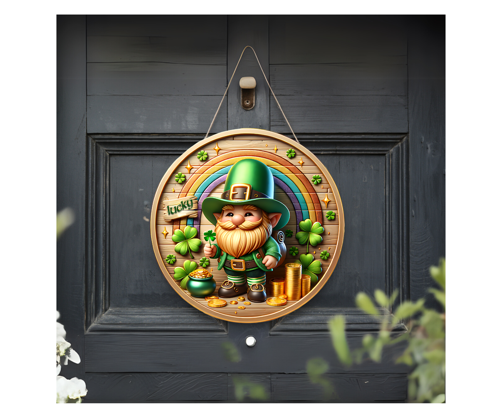 Lucky Charm Front Door Sign – St. Patrick’s Day Edition