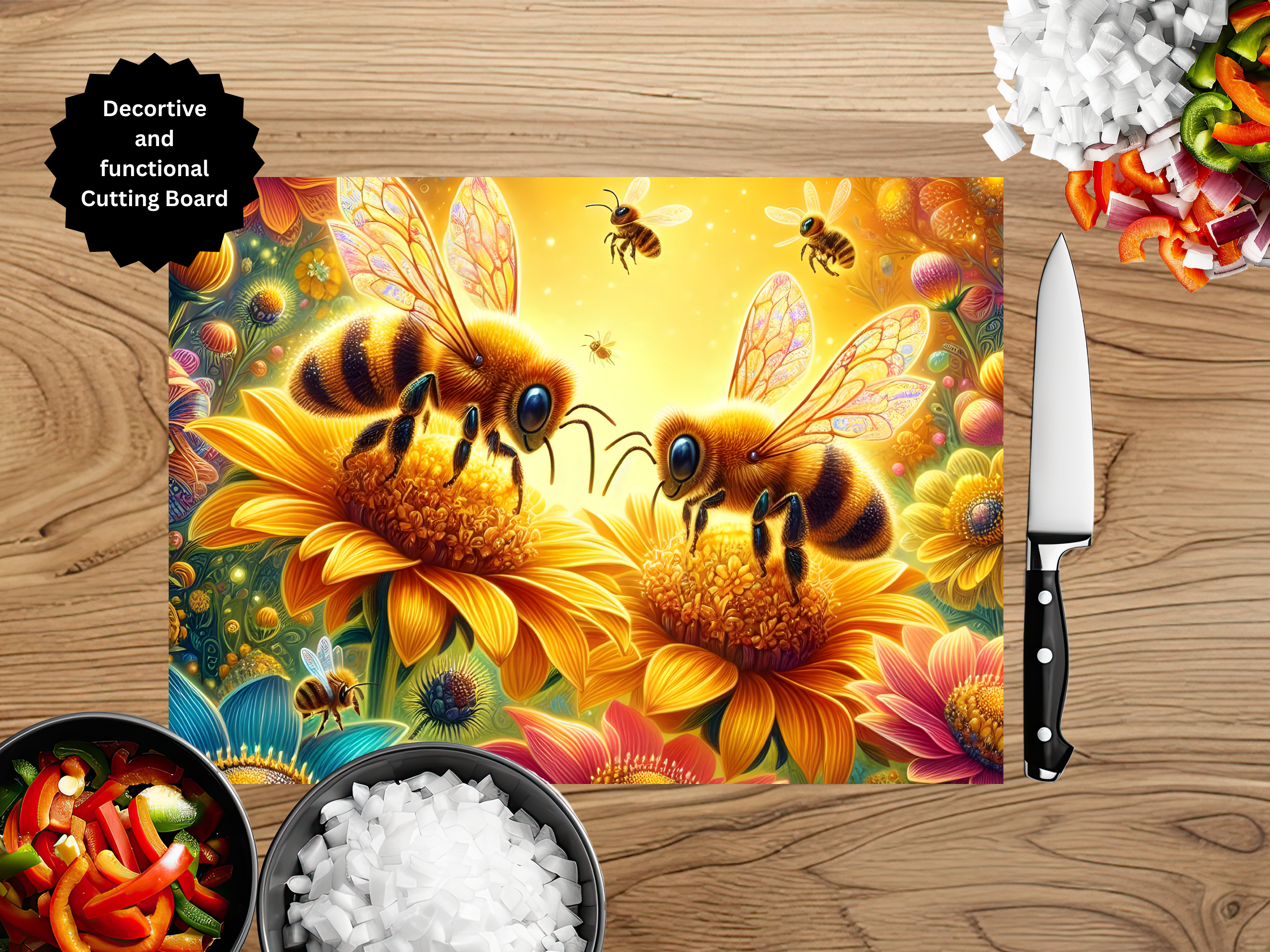 Honeybee Cutting board