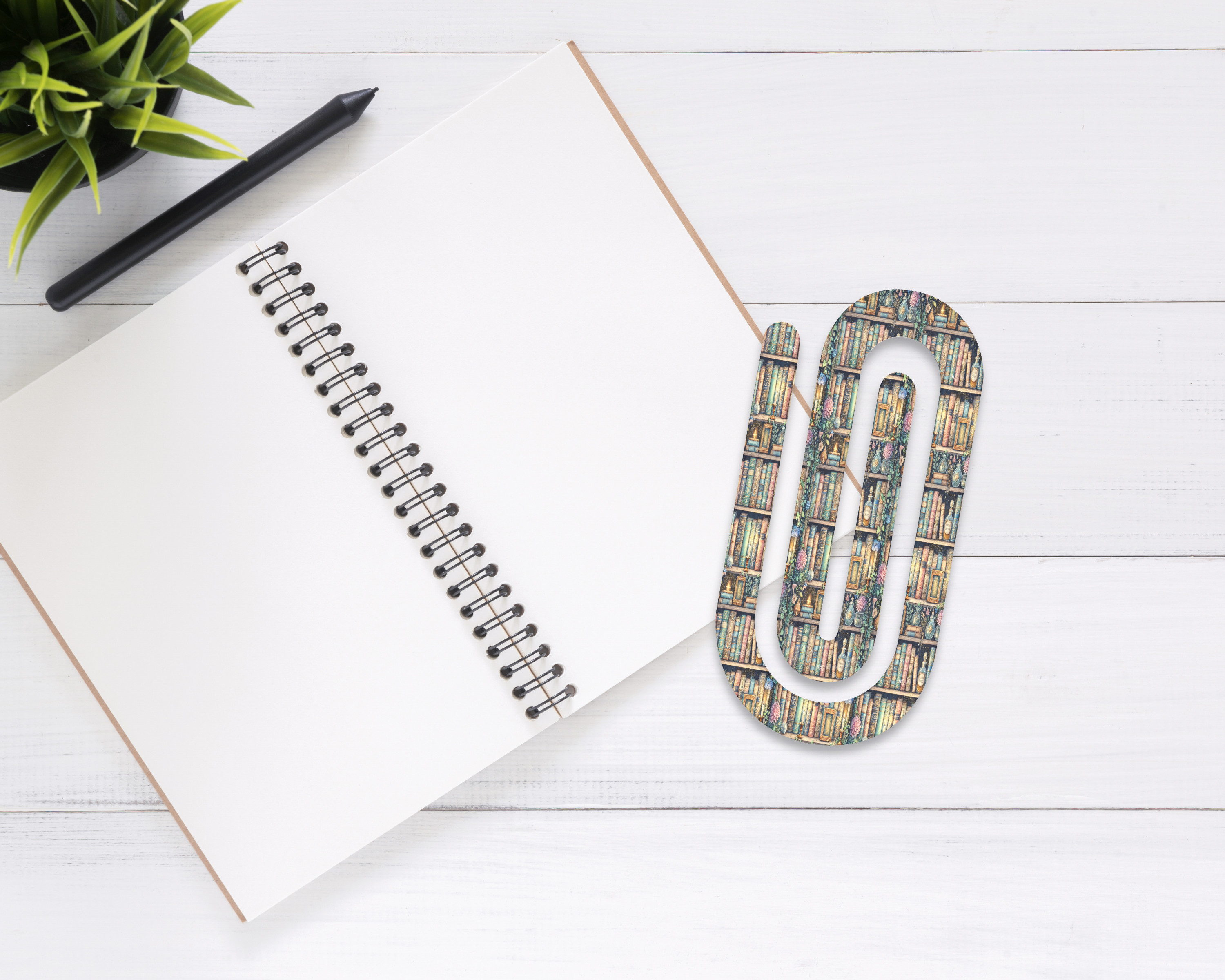 Chapter Clips Book‑Themed Jumbo Paper Clips