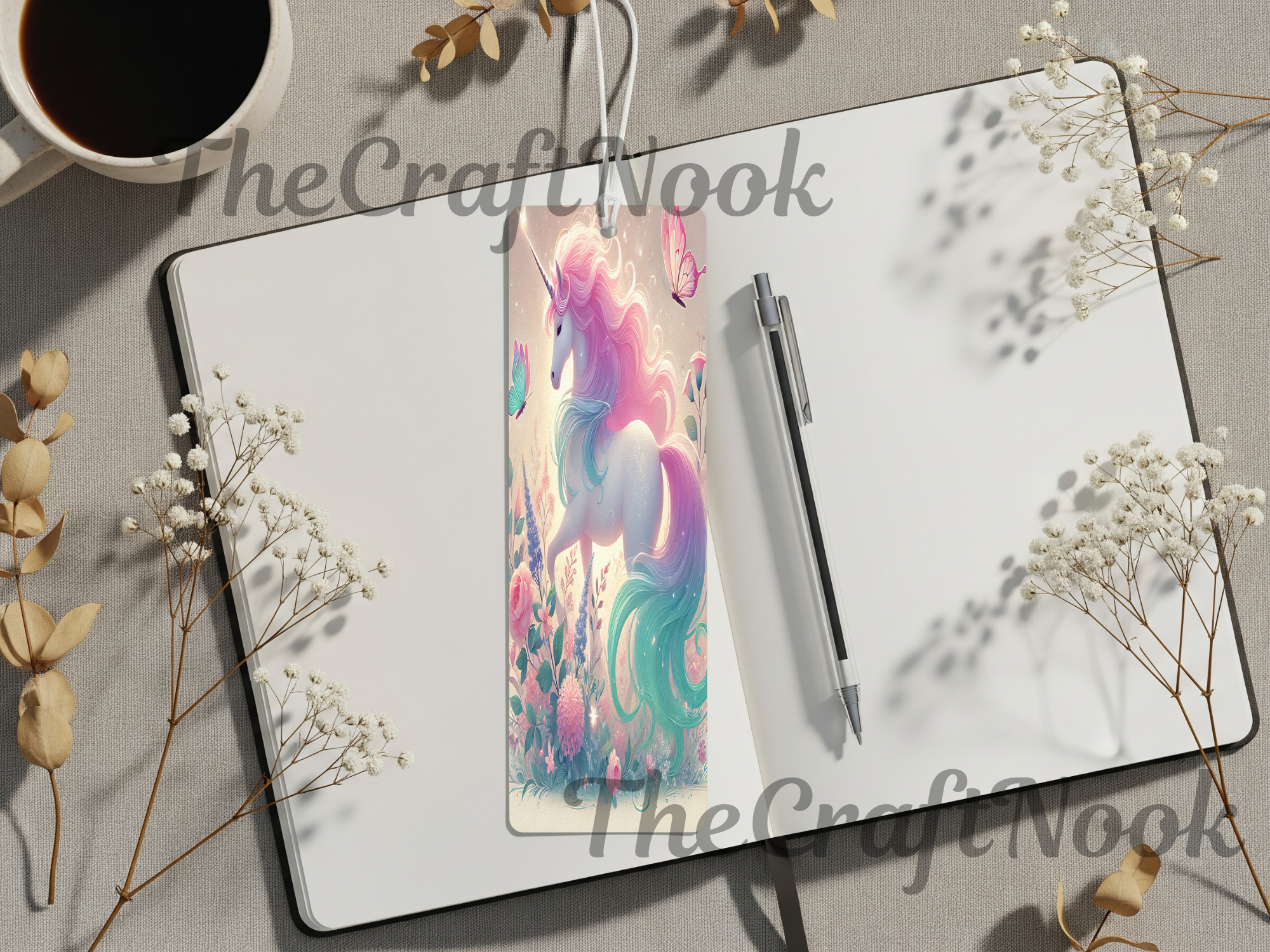 Aluminum Metal Bookmarks, Unicorn Images