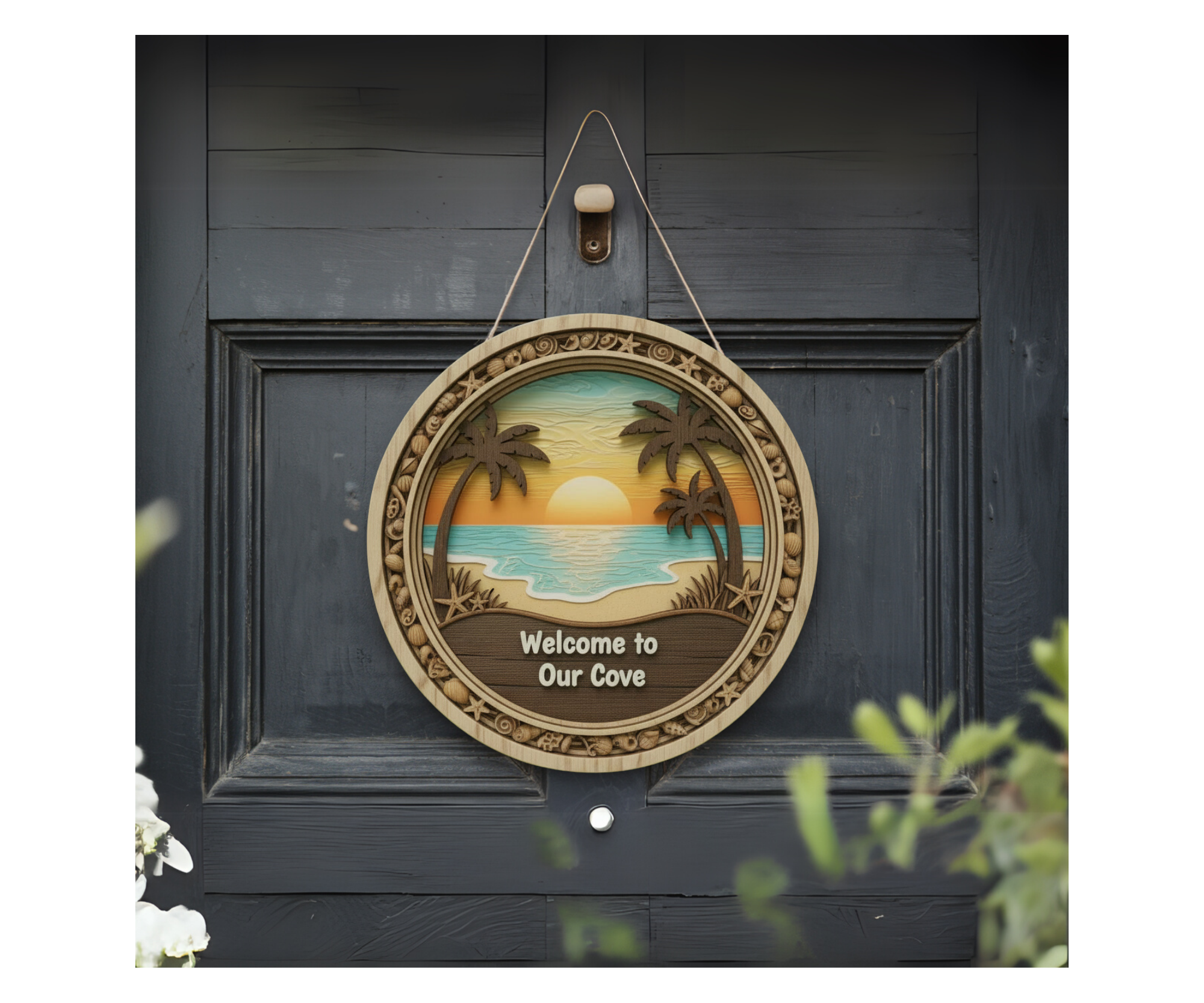 Salty Air Welcome Door Signs