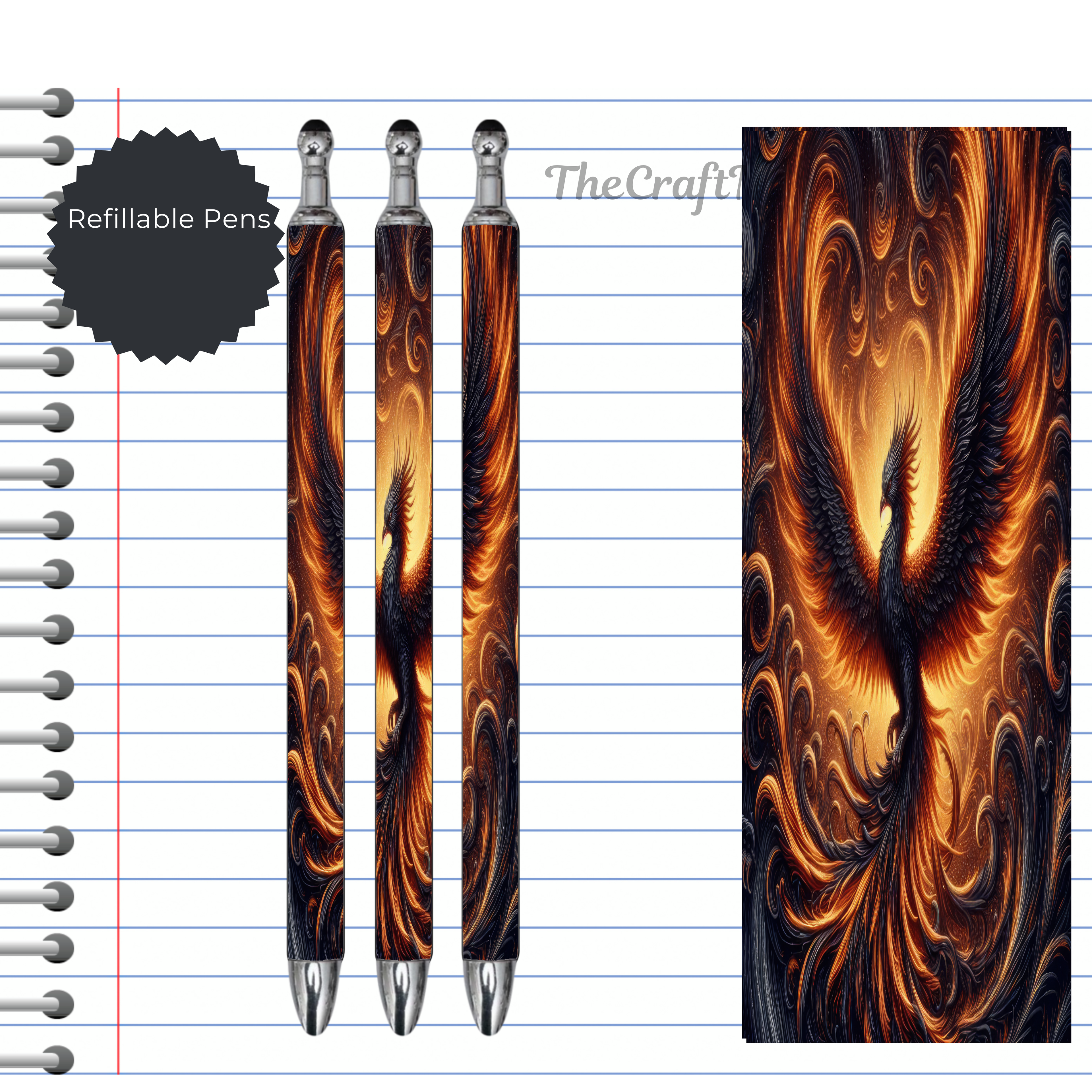 Phoenix Refillable Pens, multiple options and Images available.