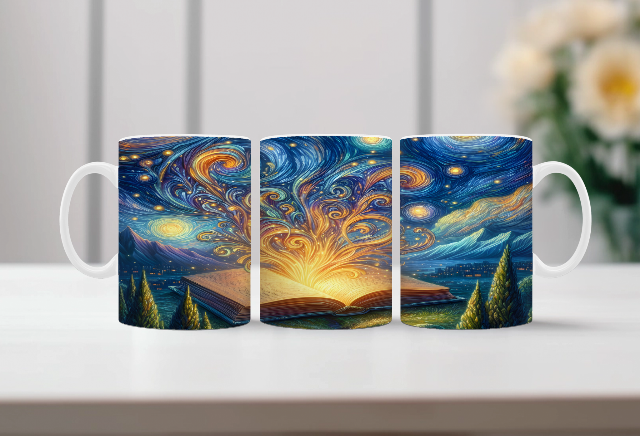 Chapter Sips Book Lover Mug. Two Sizes and Multiple images to choose from.