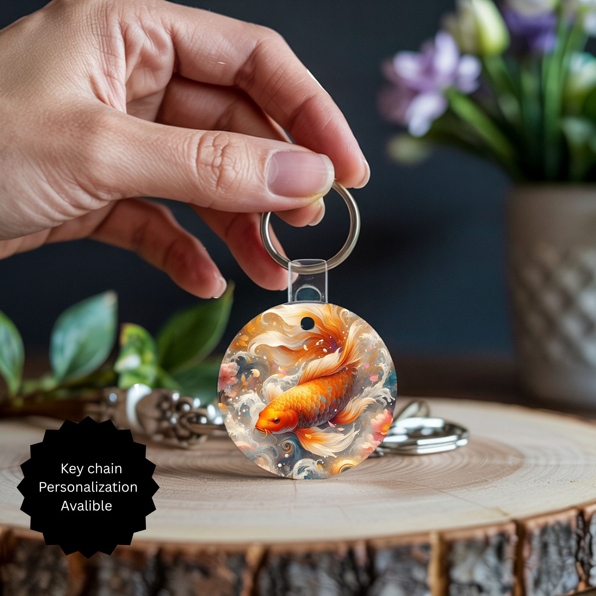 Koi Fish Keychain