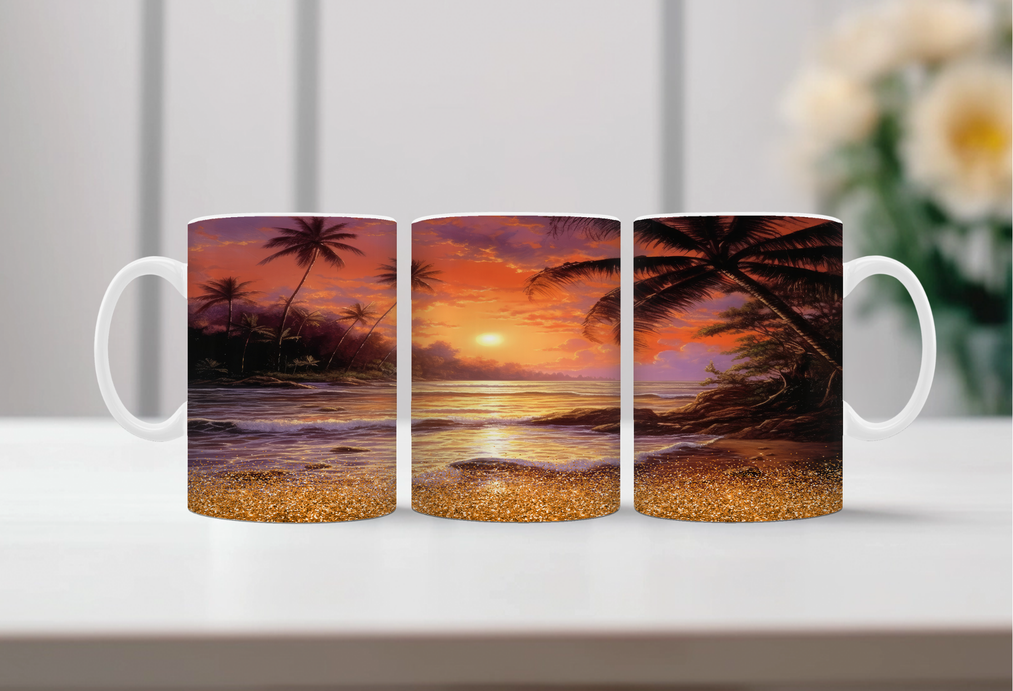 Beachy Bliss coffee mugs
