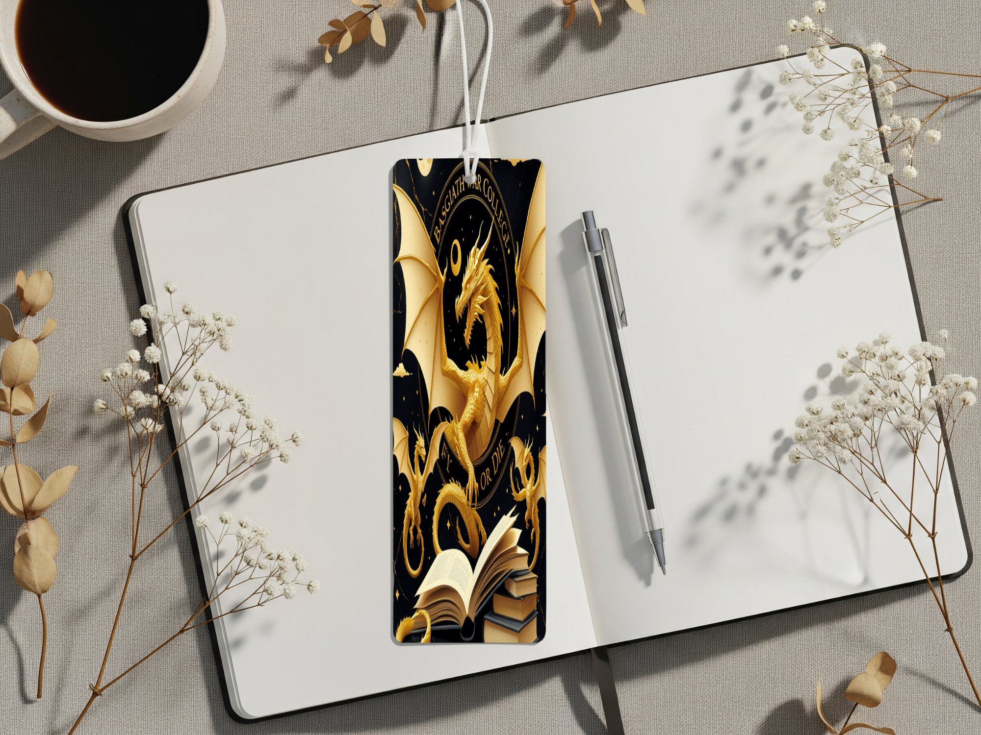 Aluminum Metal Bookmarks, Dragon Images. Mark your place in every adventure with a mystical dragon companion