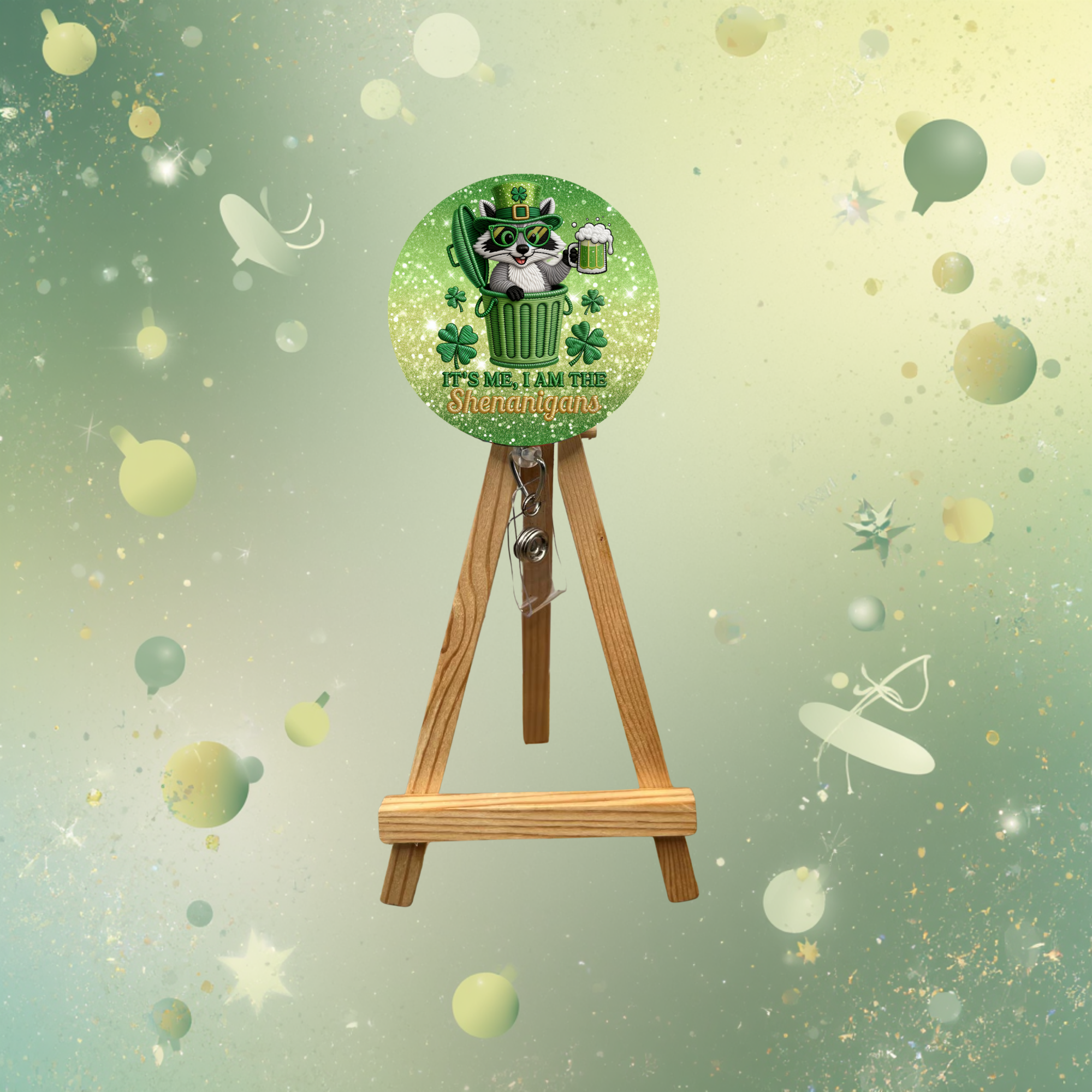 Lucky Charm Badge Pull for St. Patrick’s Day