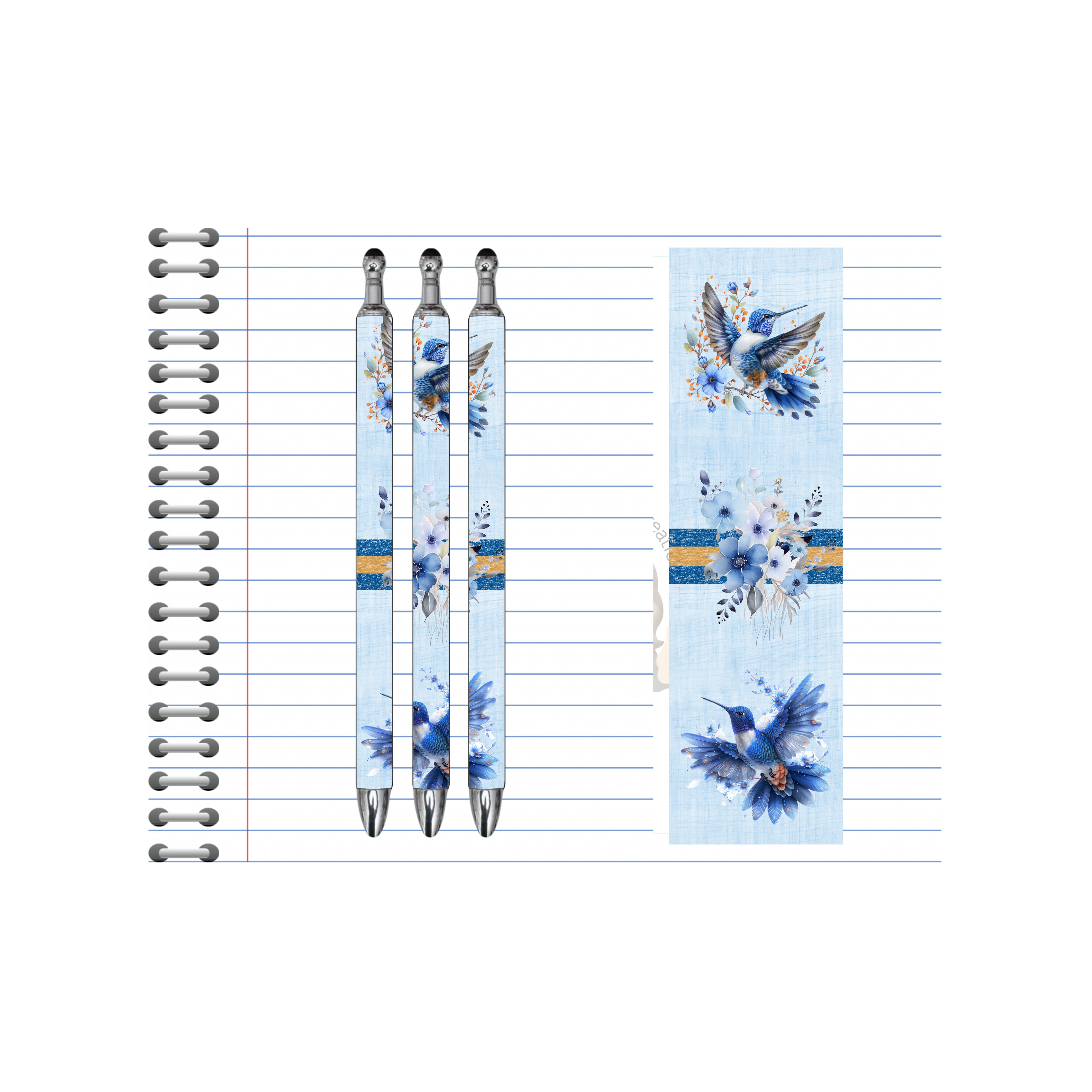 Refillable Pens, Hummingbird Images. Let your writing bloom. 🌸✨multiple options and Images available