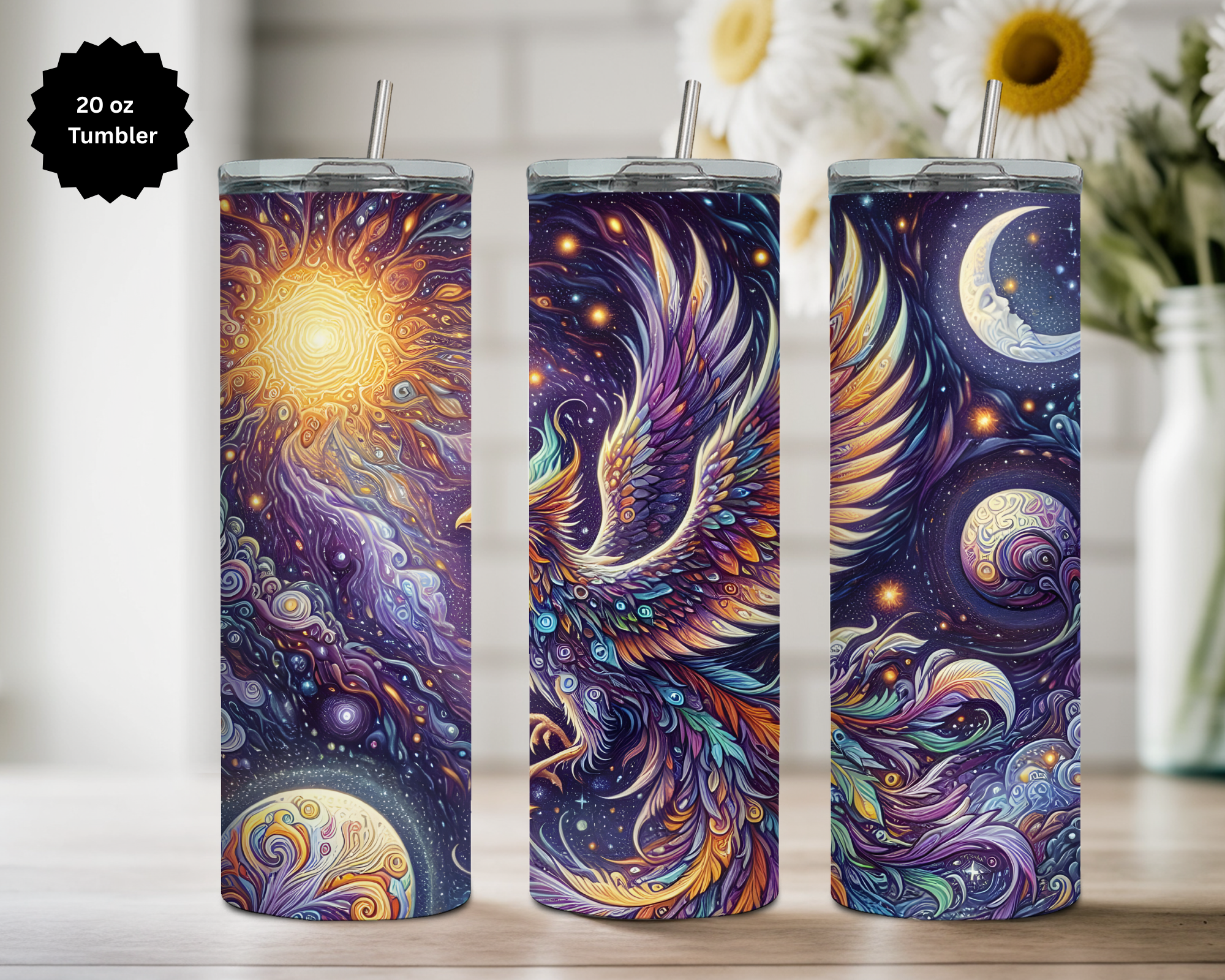 Phoenix 20 oz Stainless Steel Tumbler - Rise & Shine Collection