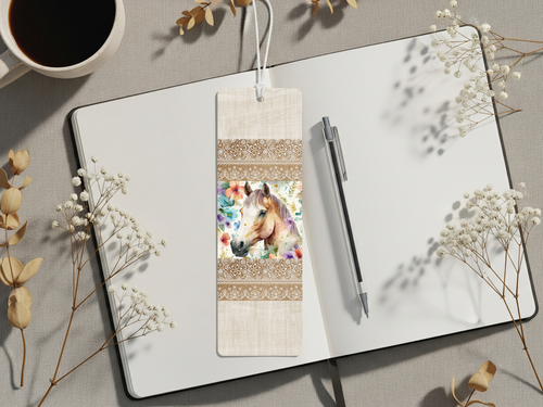 Aluminum Metal Bookmarks, Horse Images