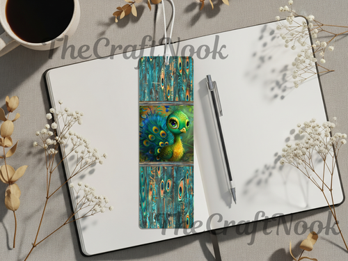 Aluminum Metal Bookmarks, Peacock Images, A little luxury for every chapter