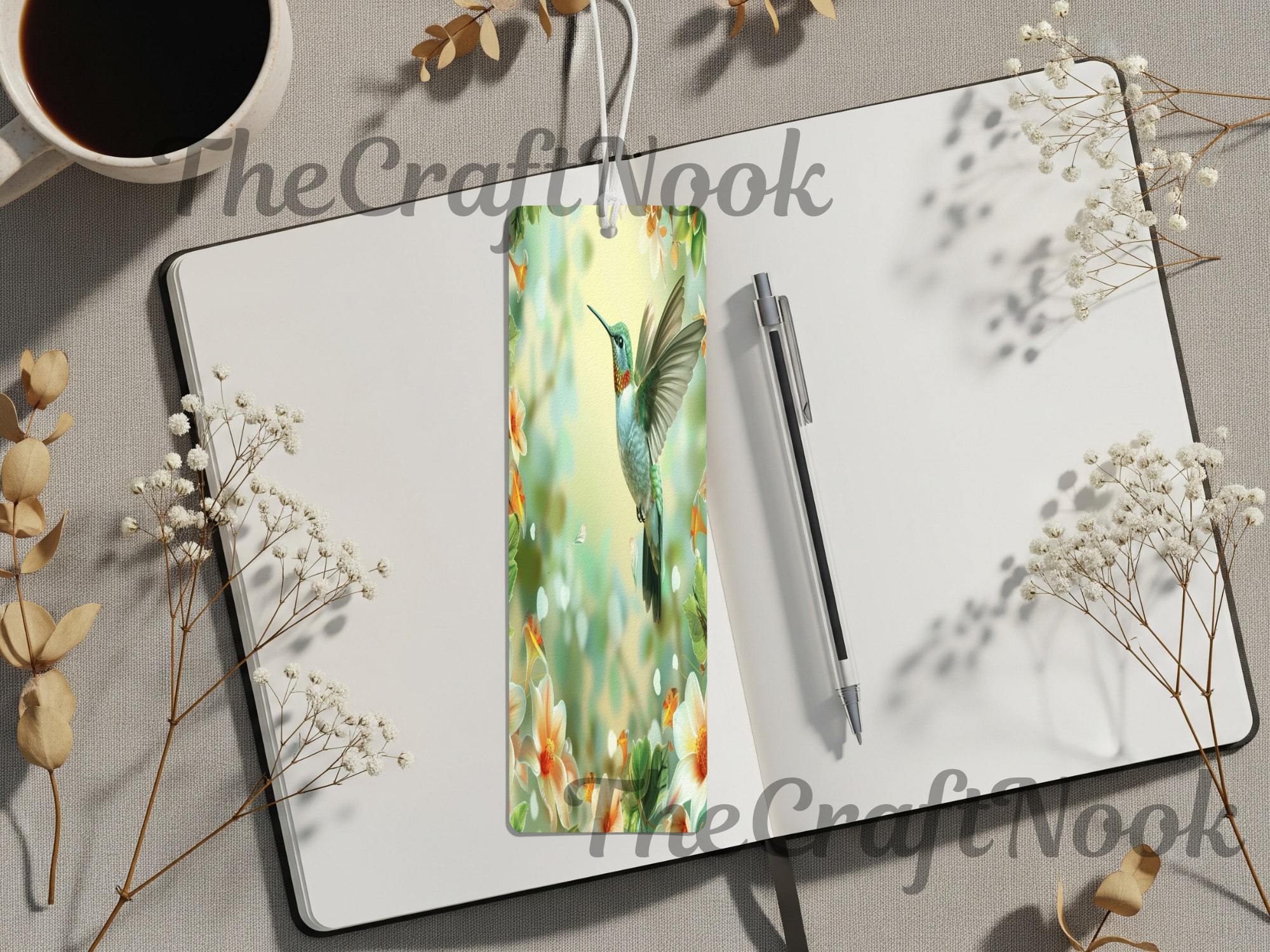 Aluminum Metal Bookmarks, Hummingbird Images Let your next chapter bloom. 🌺✨