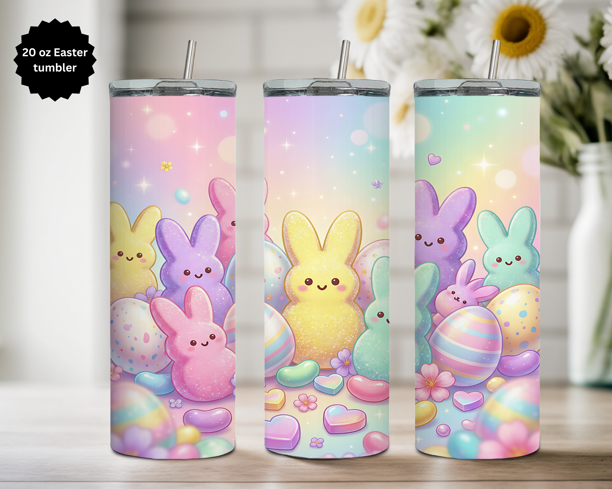 20 oz Easter Tumbler Collection. Multiple Images Available.