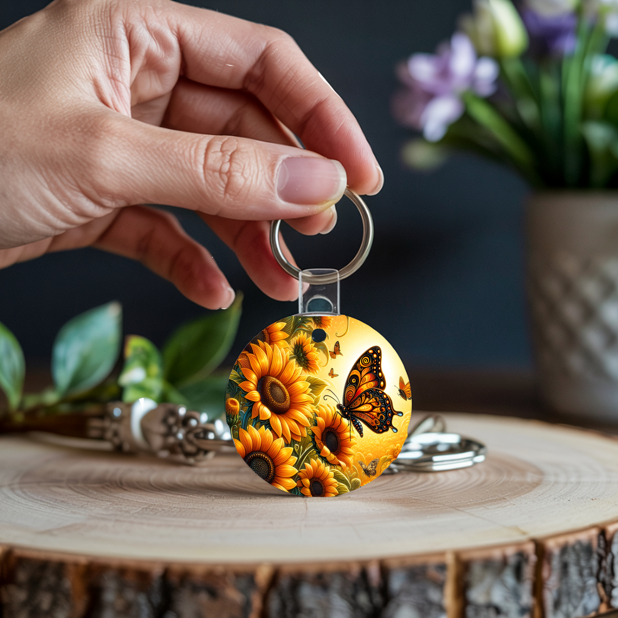 Butterfly Keychain