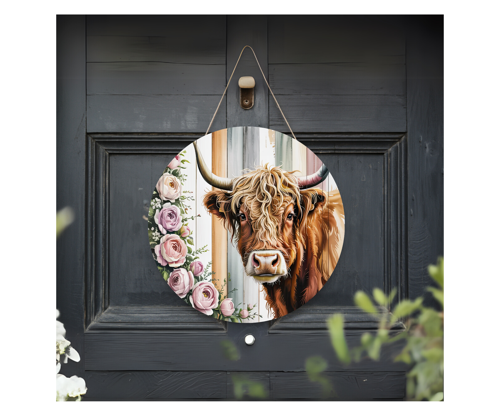 Highland Cow Door Signs