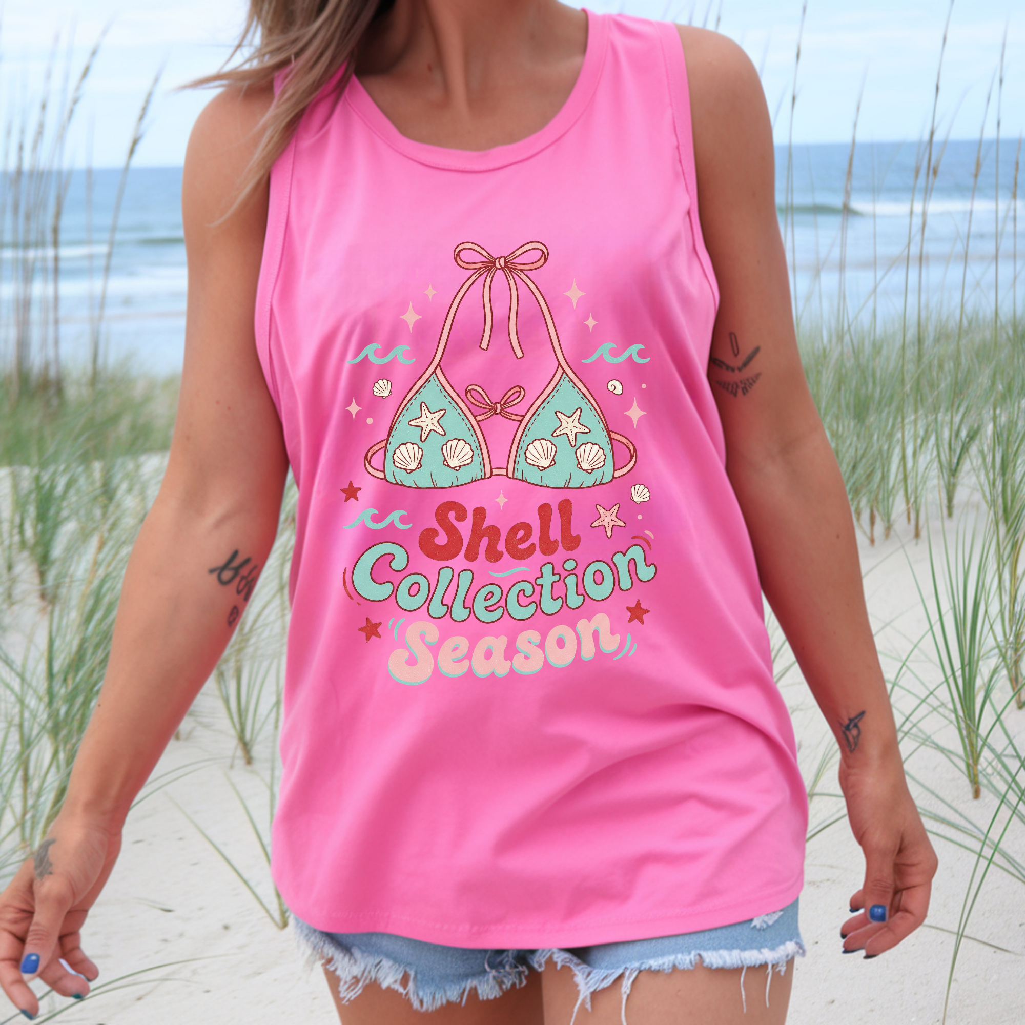 Shell Collection Graphic Tank Top