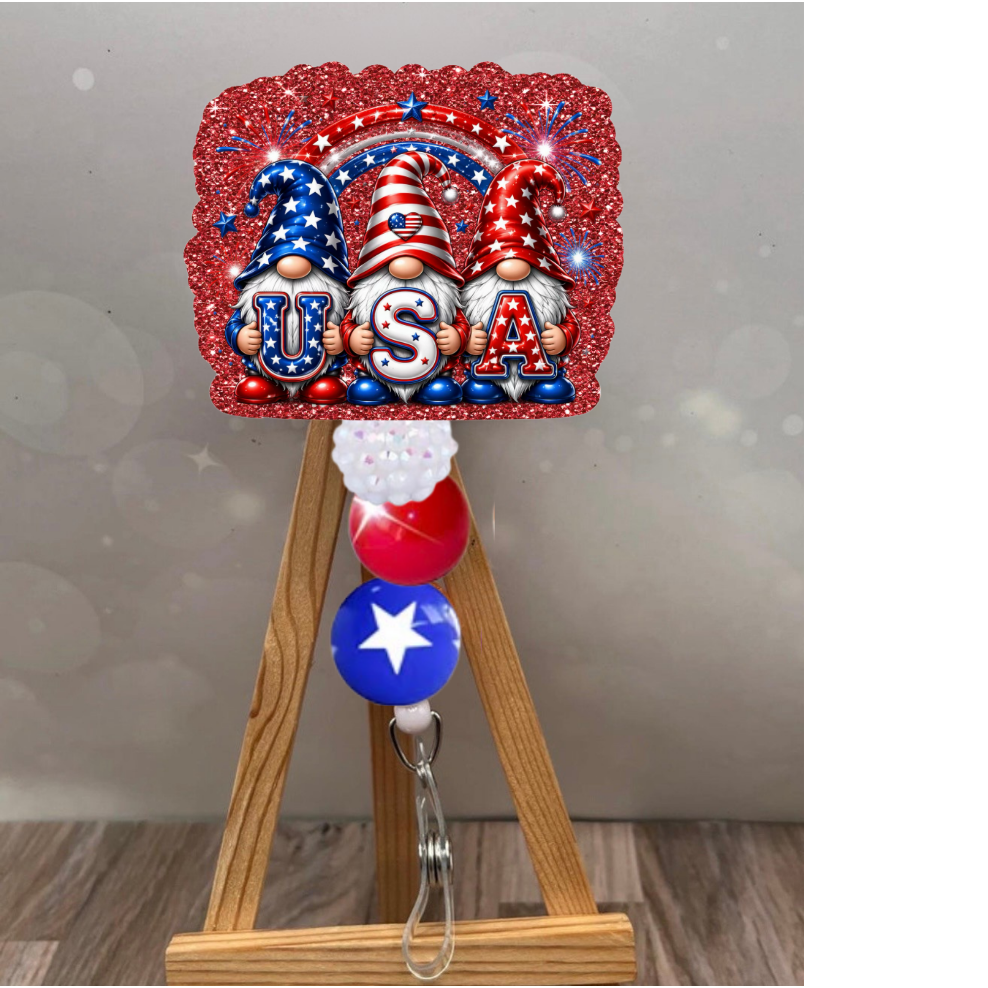 USA Gnome Badge Pull